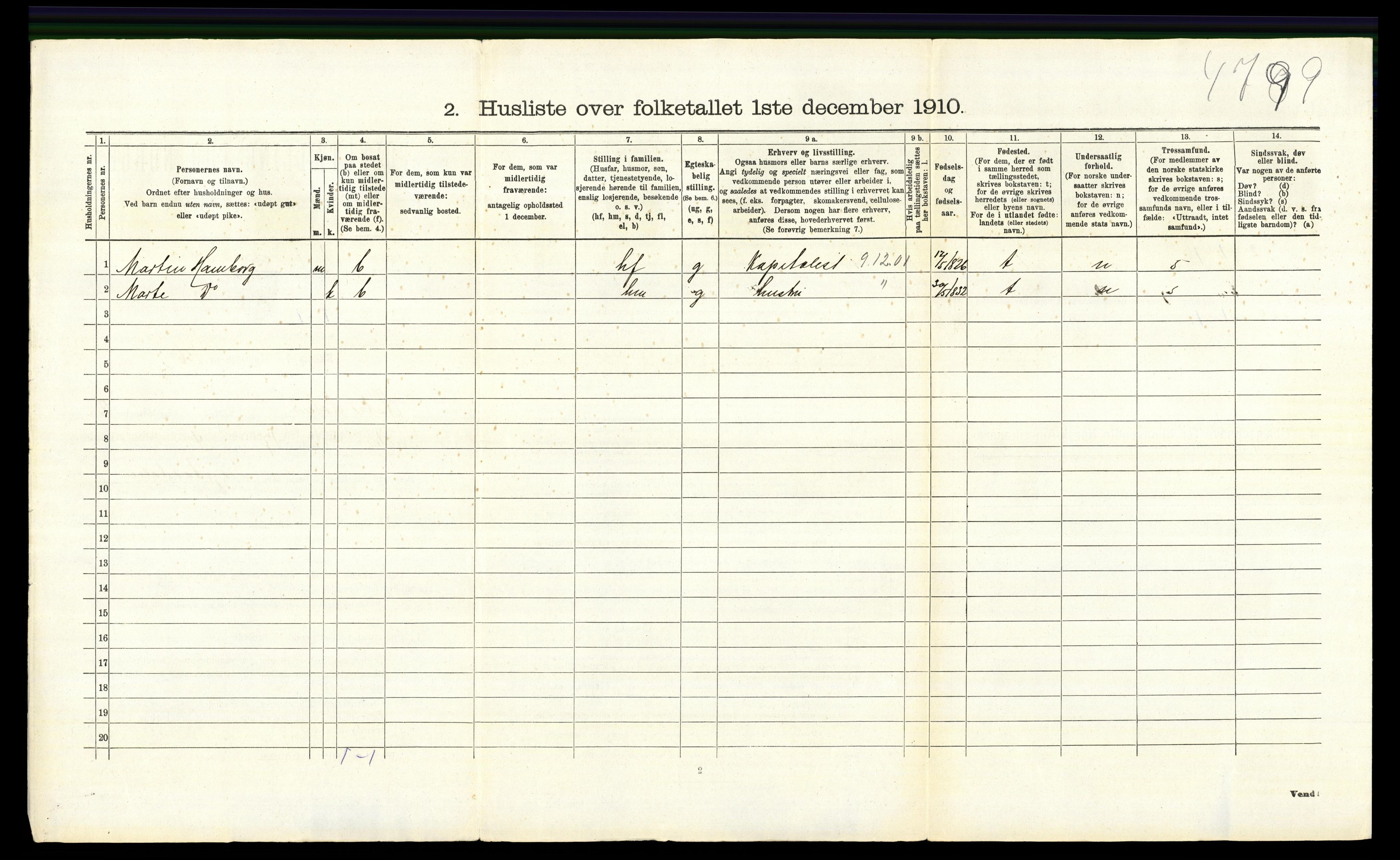 RA, 1910 census for Østre Toten, 1910, p. 544