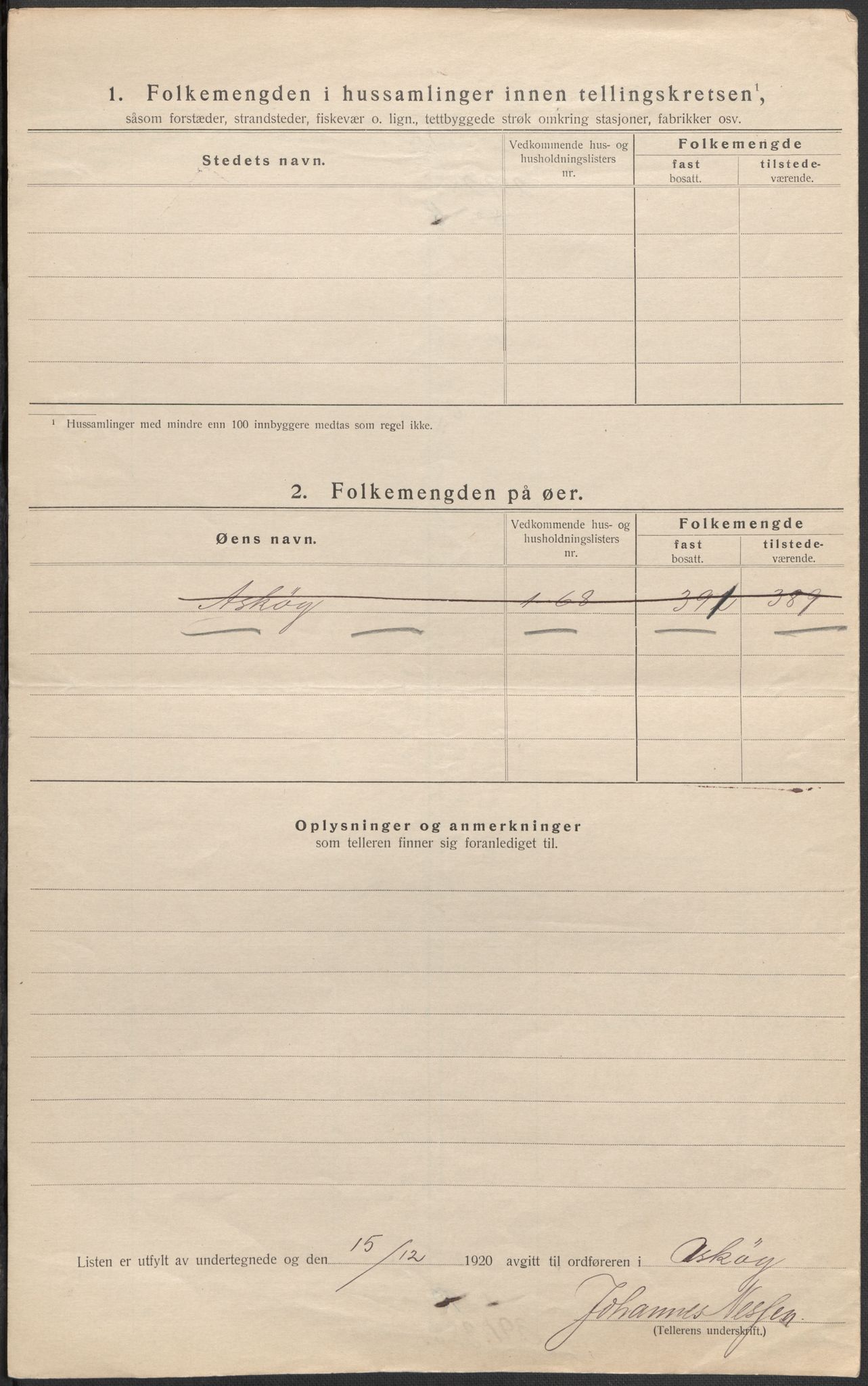 SAB, 1920 census for Askøy, 1920, p. 35