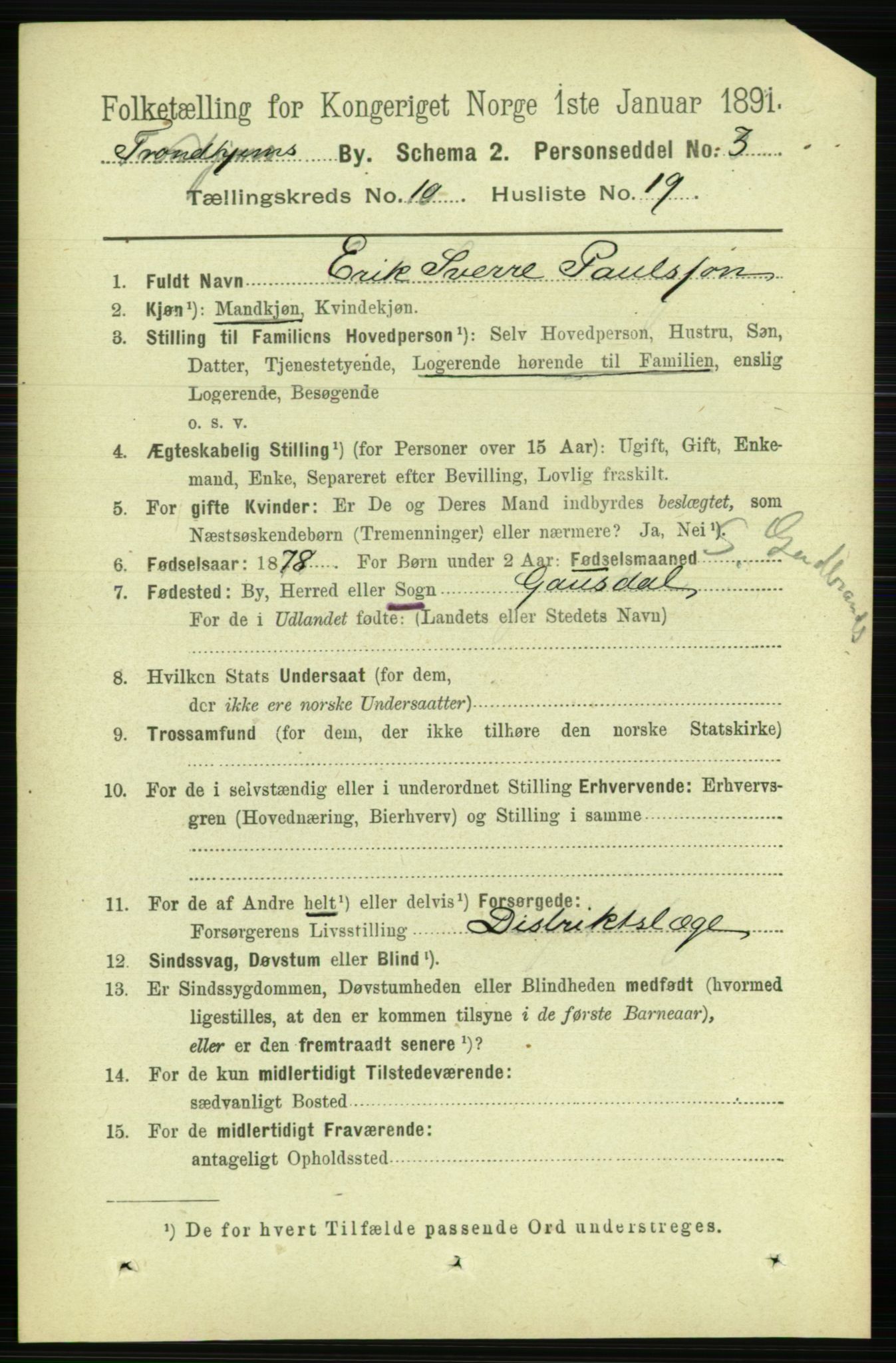 RA, 1891 census for 1601 Trondheim, 1891, p. 8635