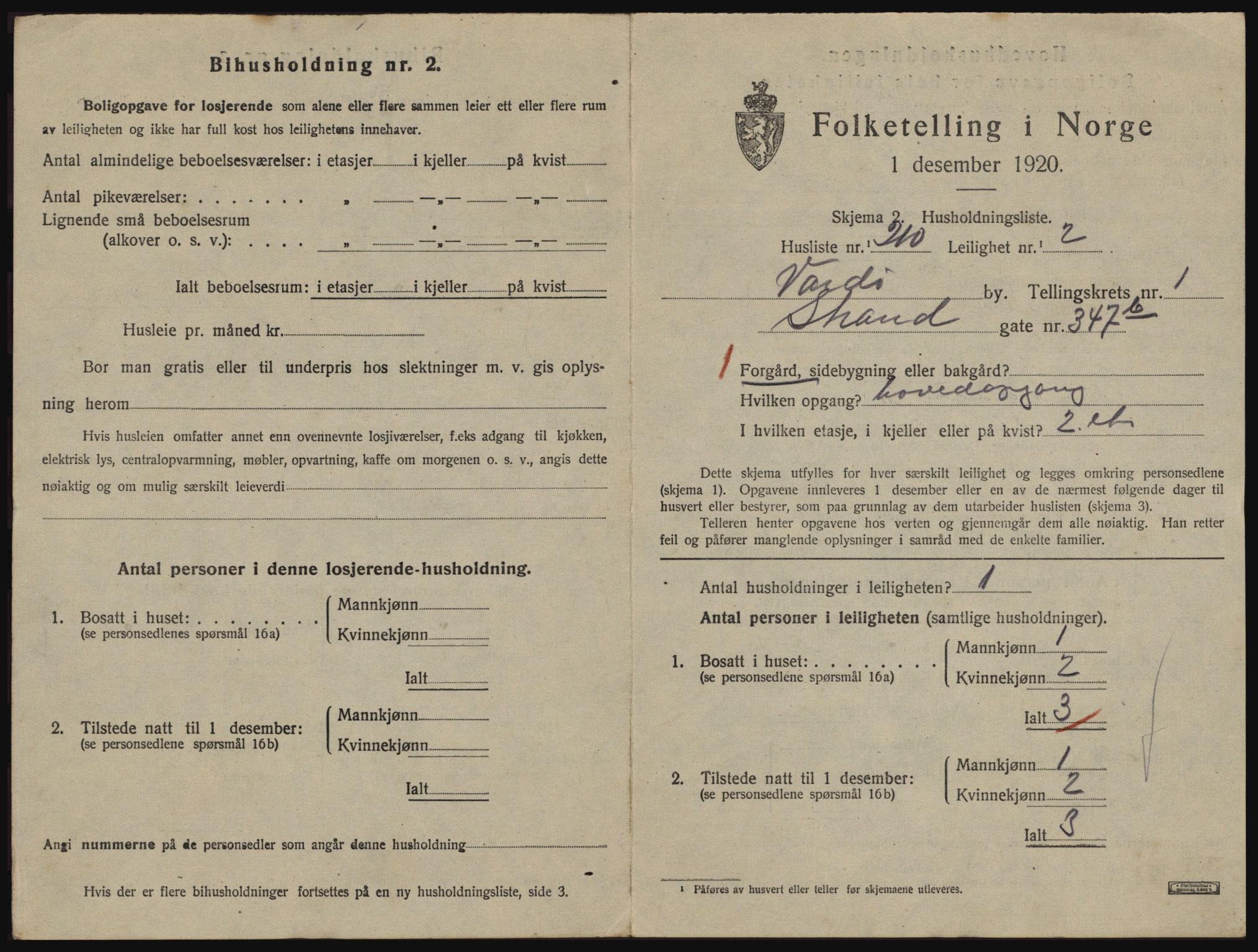 SATØ, 1920 census for Vardø, 1920, p. 1669