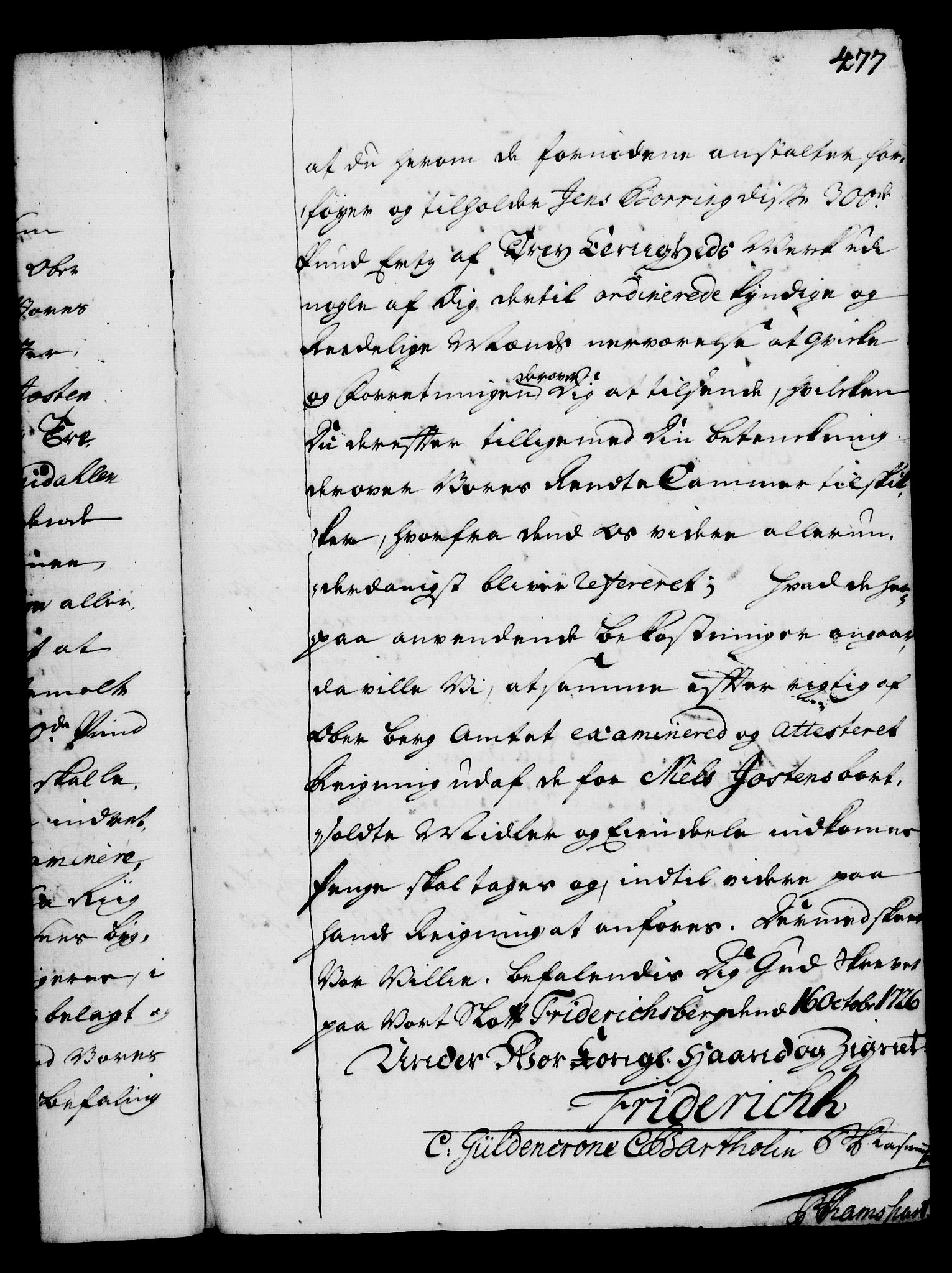 Rentekammeret, Kammerkanselliet, AV/RA-EA-3111/G/Gg/Gga/L0002: Norsk ekspedisjonsprotokoll med register (merket RK 53.2), 1723-1727, p. 477