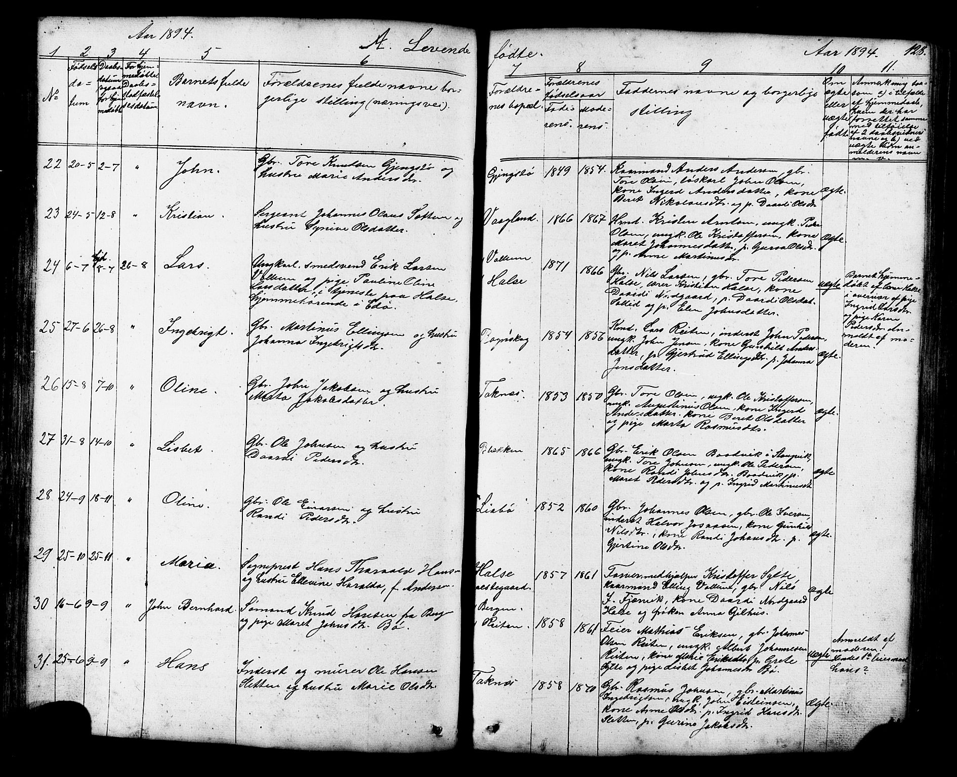 Ministerialprotokoller, klokkerbøker og fødselsregistre - Møre og Romsdal, AV/SAT-A-1454/576/L0890: Parish register (copy) no. 576C01, 1837-1908, p. 128