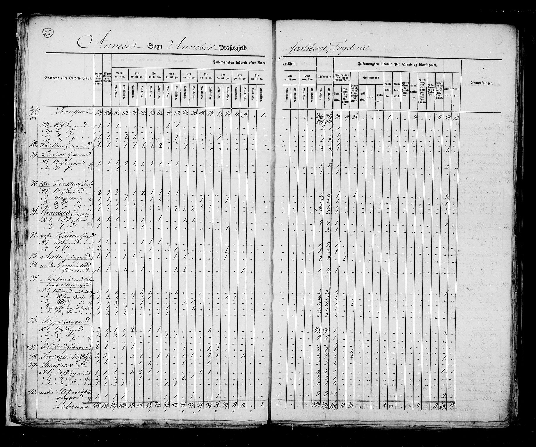 RA, Census 1825, vol. 8: Jarlsberg og Larvik amt, 1825, p. 25