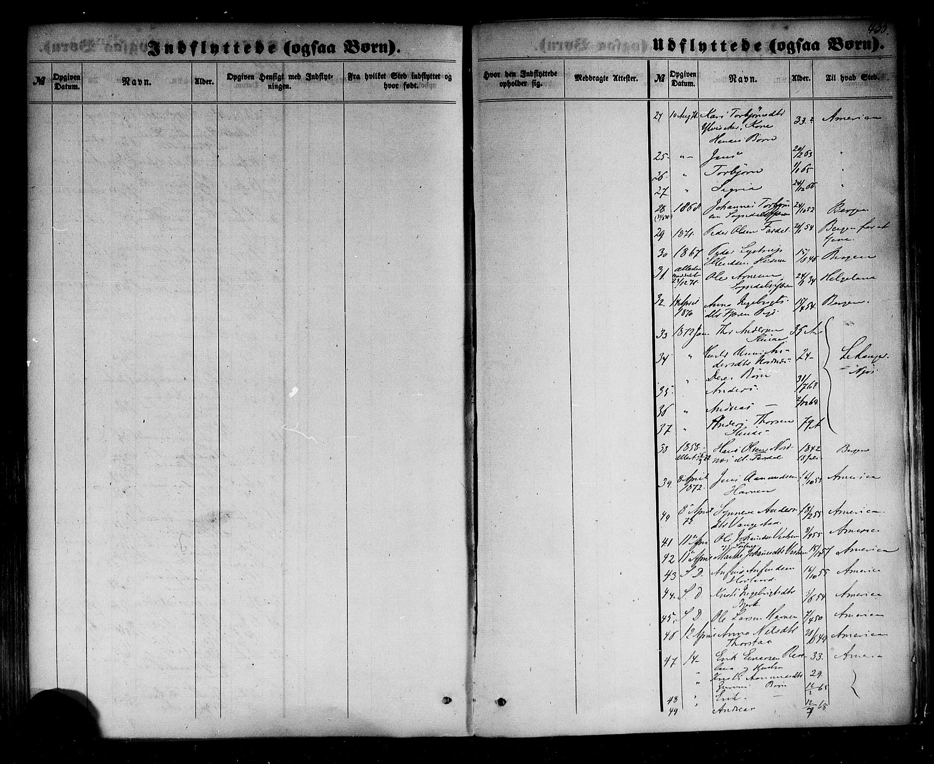 Sogndal sokneprestembete, AV/SAB-A-81301/H/Haa/Haaa/L0013: Parish register (official) no. A 13, 1859-1877, p. 435