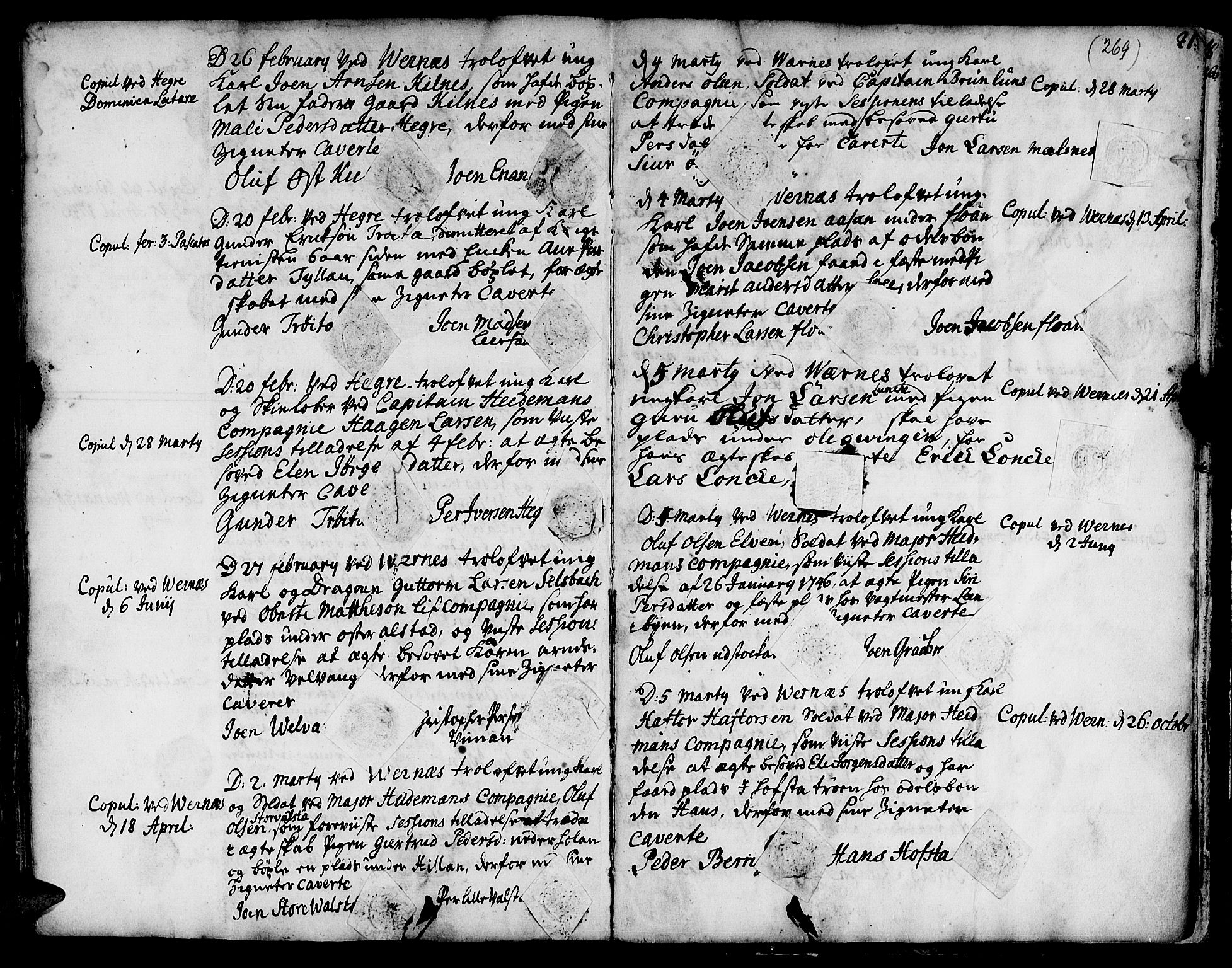 Ministerialprotokoller, klokkerbøker og fødselsregistre - Nord-Trøndelag, SAT/A-1458/709/L0056: Parish register (official) no. 709A04, 1740-1756, p. 269