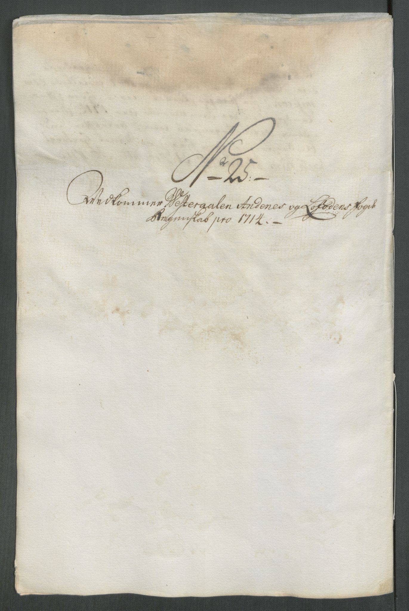 Rentekammeret inntil 1814, Reviderte regnskaper, Fogderegnskap, AV/RA-EA-4092/R67/L4680: Fogderegnskap Vesterålen, Andenes og Lofoten, 1714, p. 159