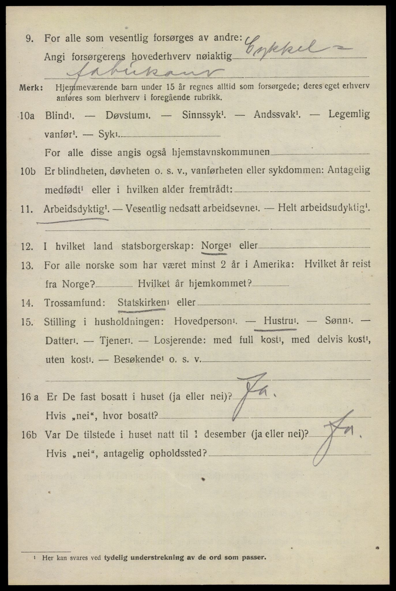SAO, 1920 census for Lillestrøm, 1920, p. 2013
