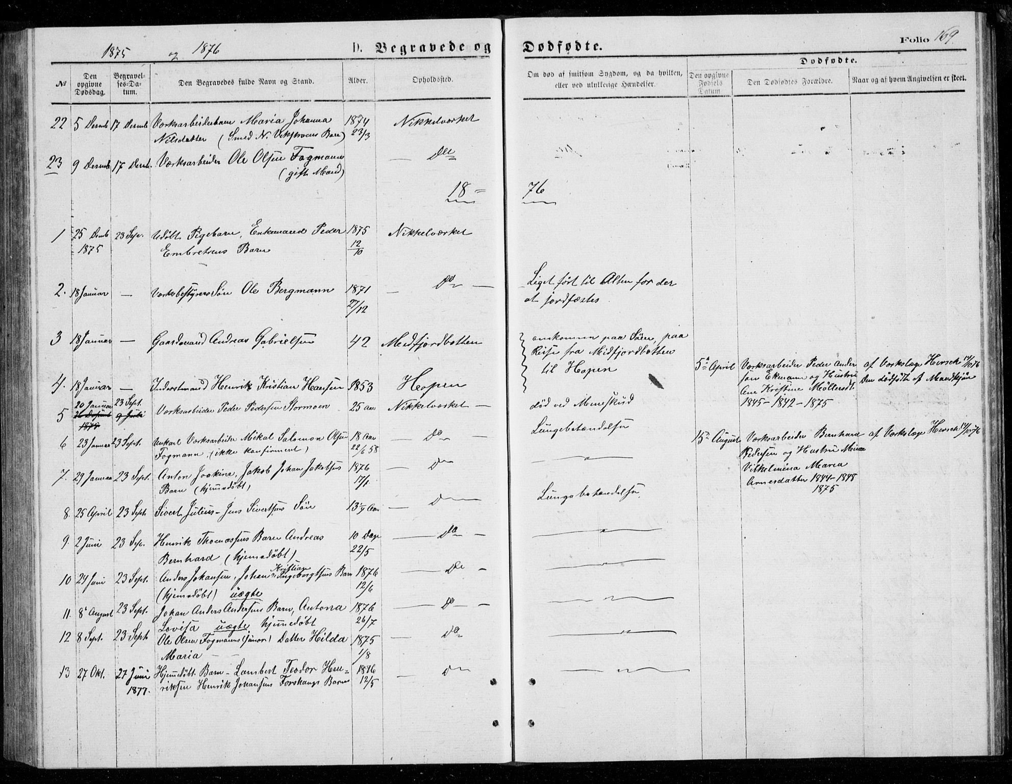 Berg sokneprestkontor, SATØ/S-1318/G/Ga/Gab/L0003klokker: Parish register (copy) no. 3, 1874-1886, p. 169