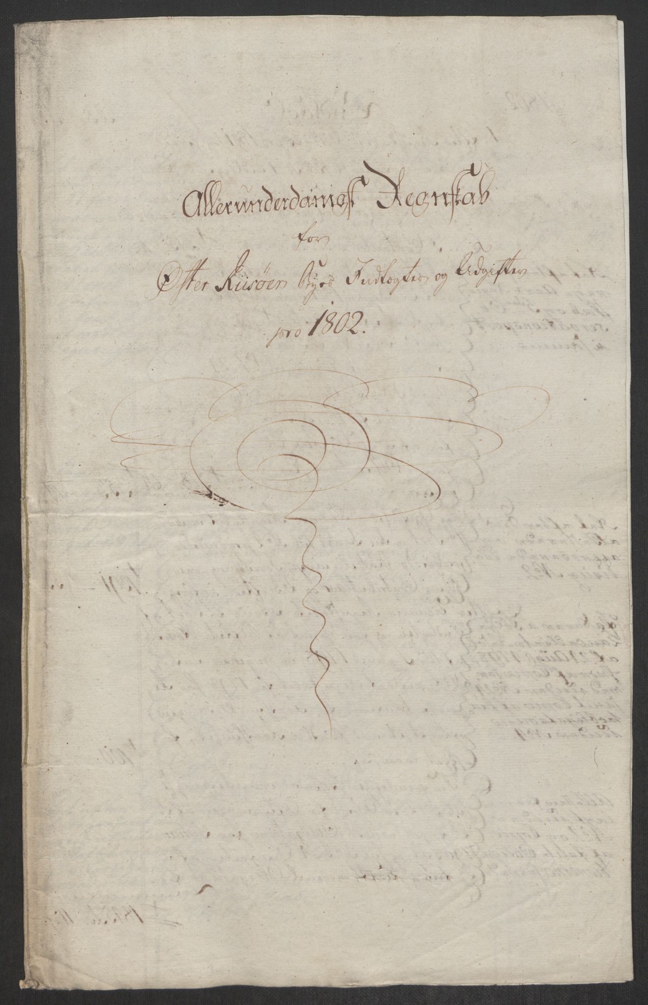 Danske Kanselli 1800-1814, AV/RA-EA-3024/K/Kk/Kka/Kkac/L0236: Kjøpstadregnskap Øster Risør, 1801-1804, p. 342