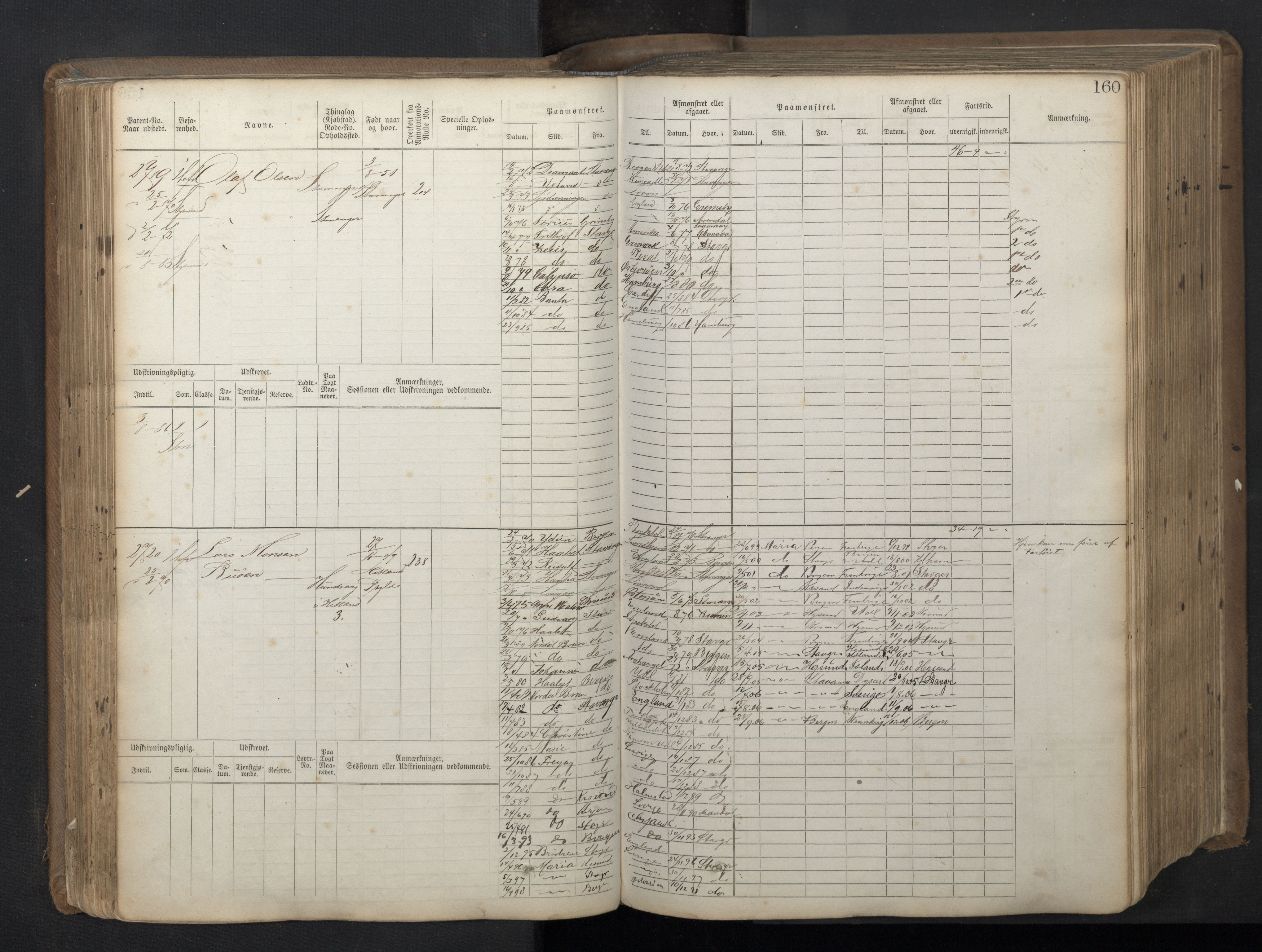 Stavanger sjømannskontor, AV/SAST-A-102006/F/Fb/Fbb/L0018: Sjøfartshovedrulle patnentnr. 2402-3602 (dublett), 1869, p. 164