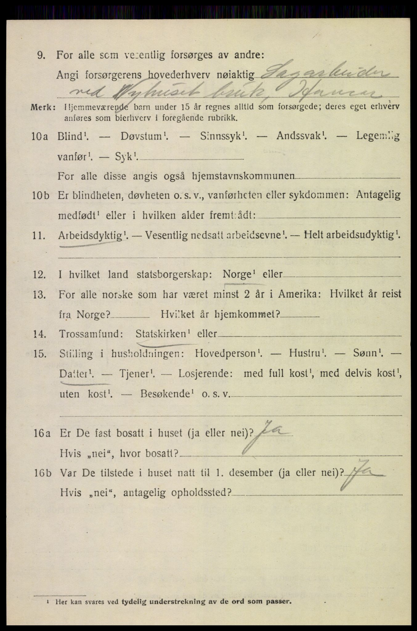 SAH, 1920 census for Furnes, 1920, p. 3424