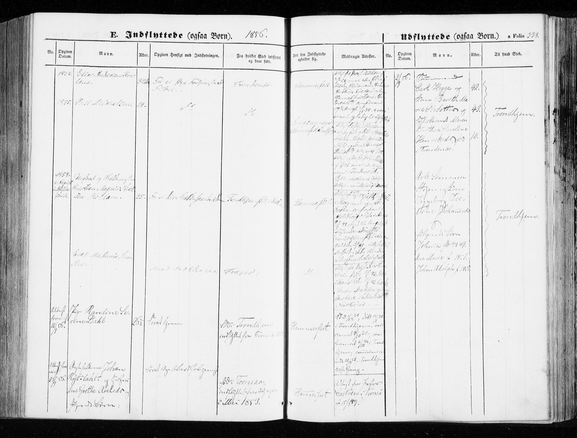 Hammerfest sokneprestkontor, SATØ/S-1347/H/Ha/L0004.kirke: Parish register (official) no. 4, 1843-1856, p. 338