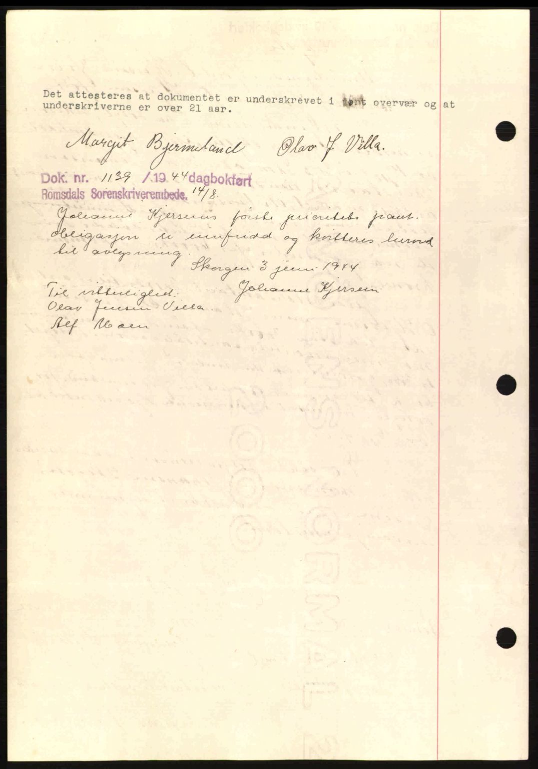 Romsdal sorenskriveri, SAT/A-4149/1/2/2C: Mortgage book no. A4, 1937-1938, Diary no: : 2373/1937
