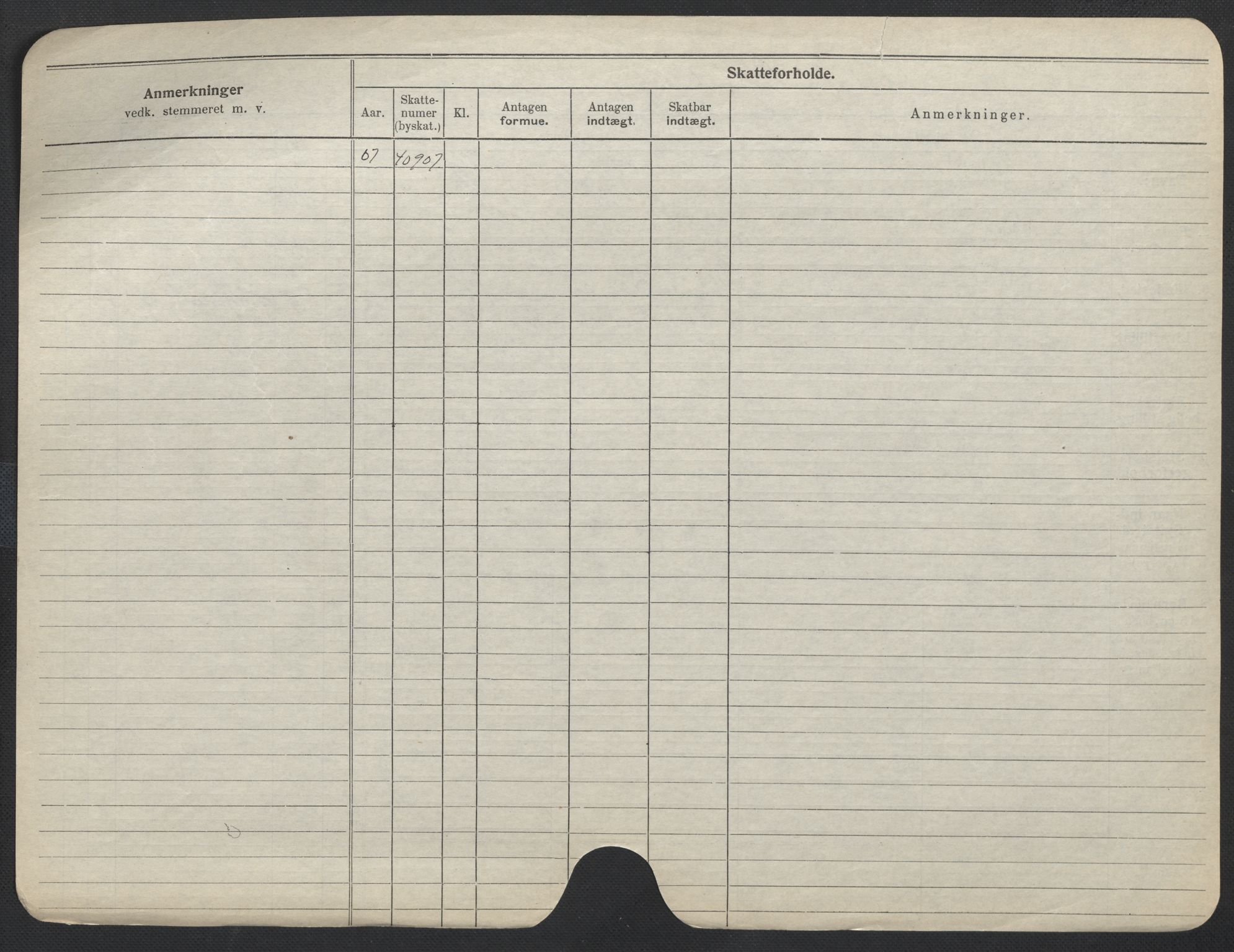 Oslo folkeregister, Registerkort, SAO/A-11715/F/Fa/Fac/L0013: Kvinner, 1906-1914, p. 276b