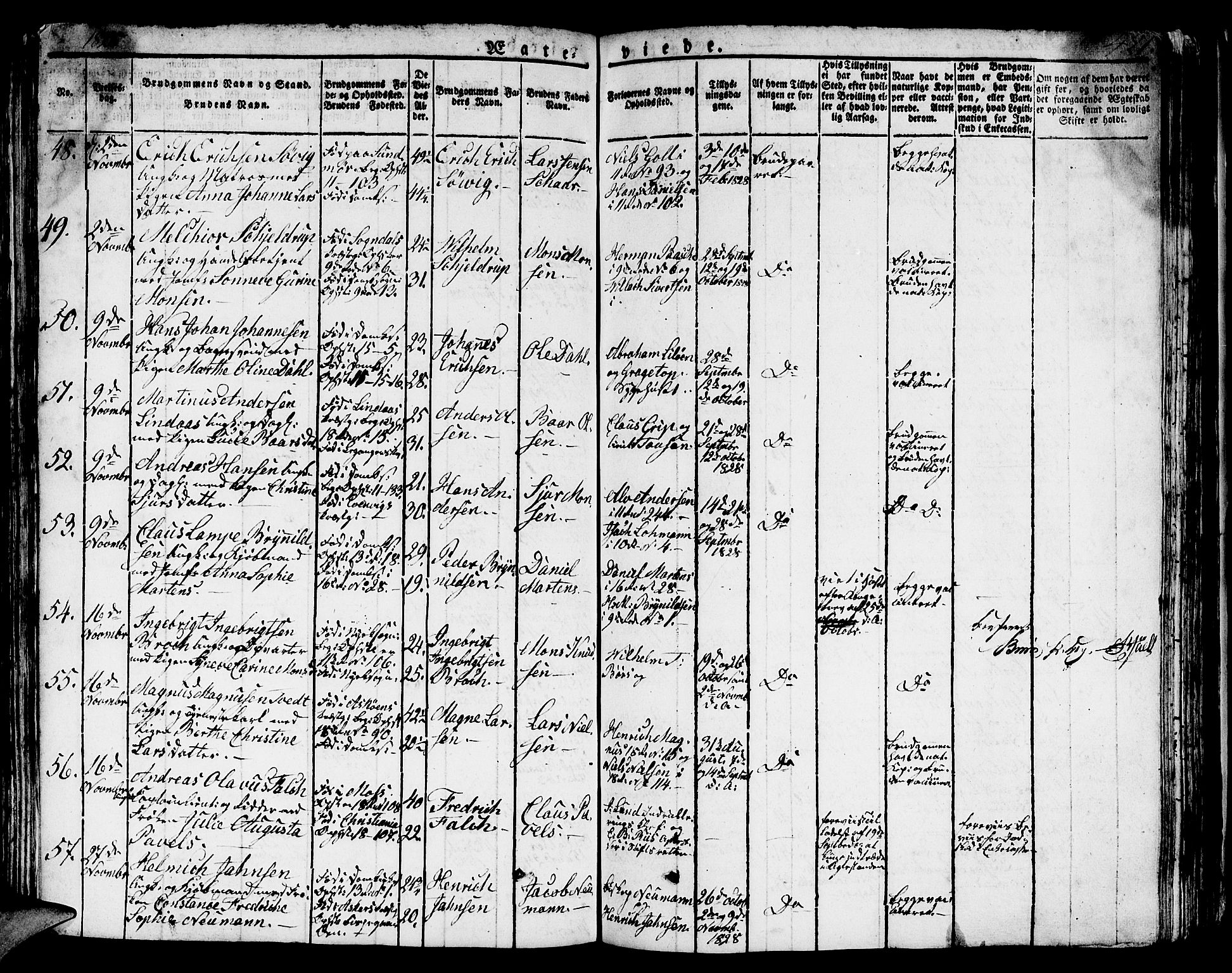 Domkirken sokneprestembete, AV/SAB-A-74801/H/Hab/L0002: Parish register (copy) no. A 2, 1821-1839, p. 423