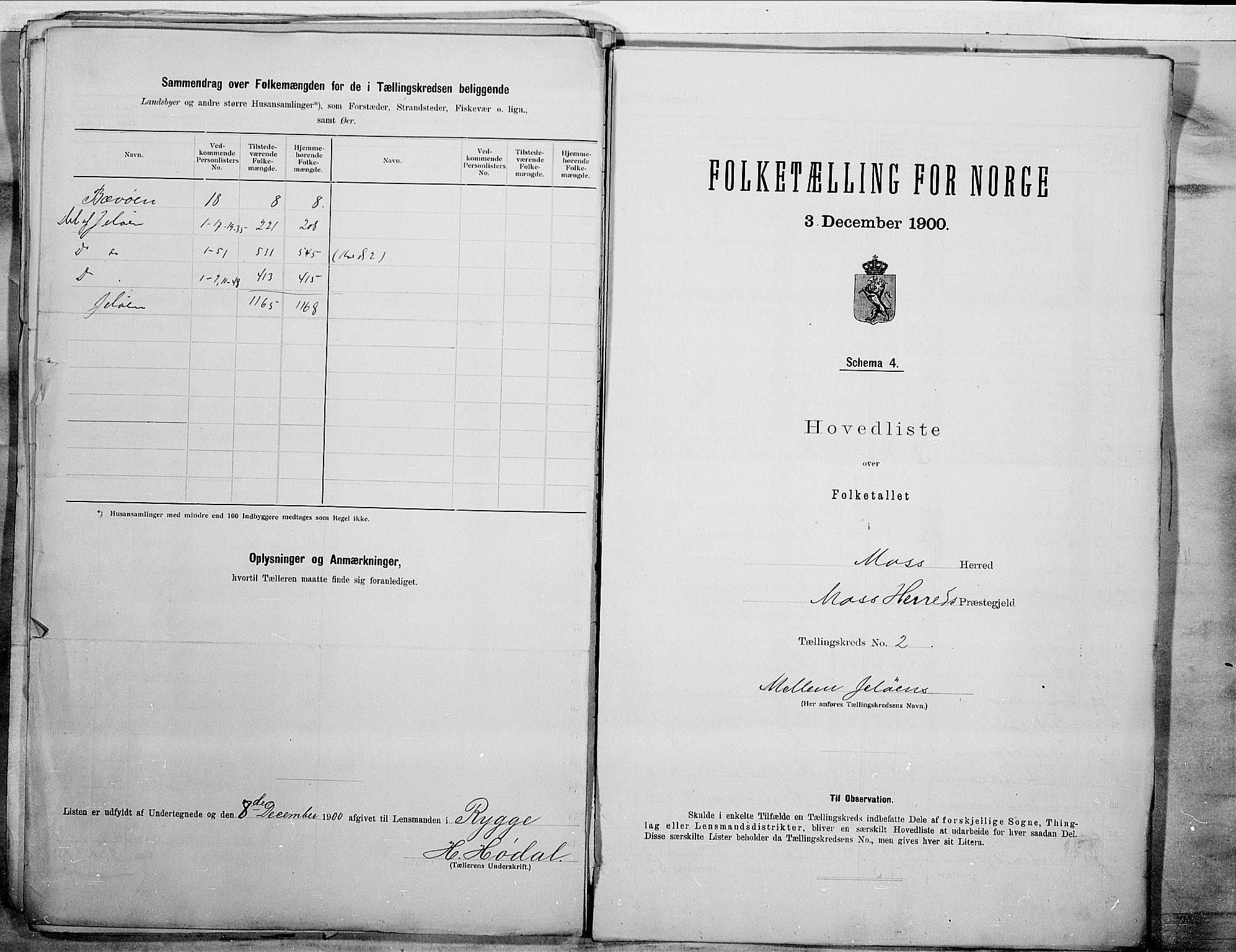 SAO, 1900 census for Moss, 1900, p. 6