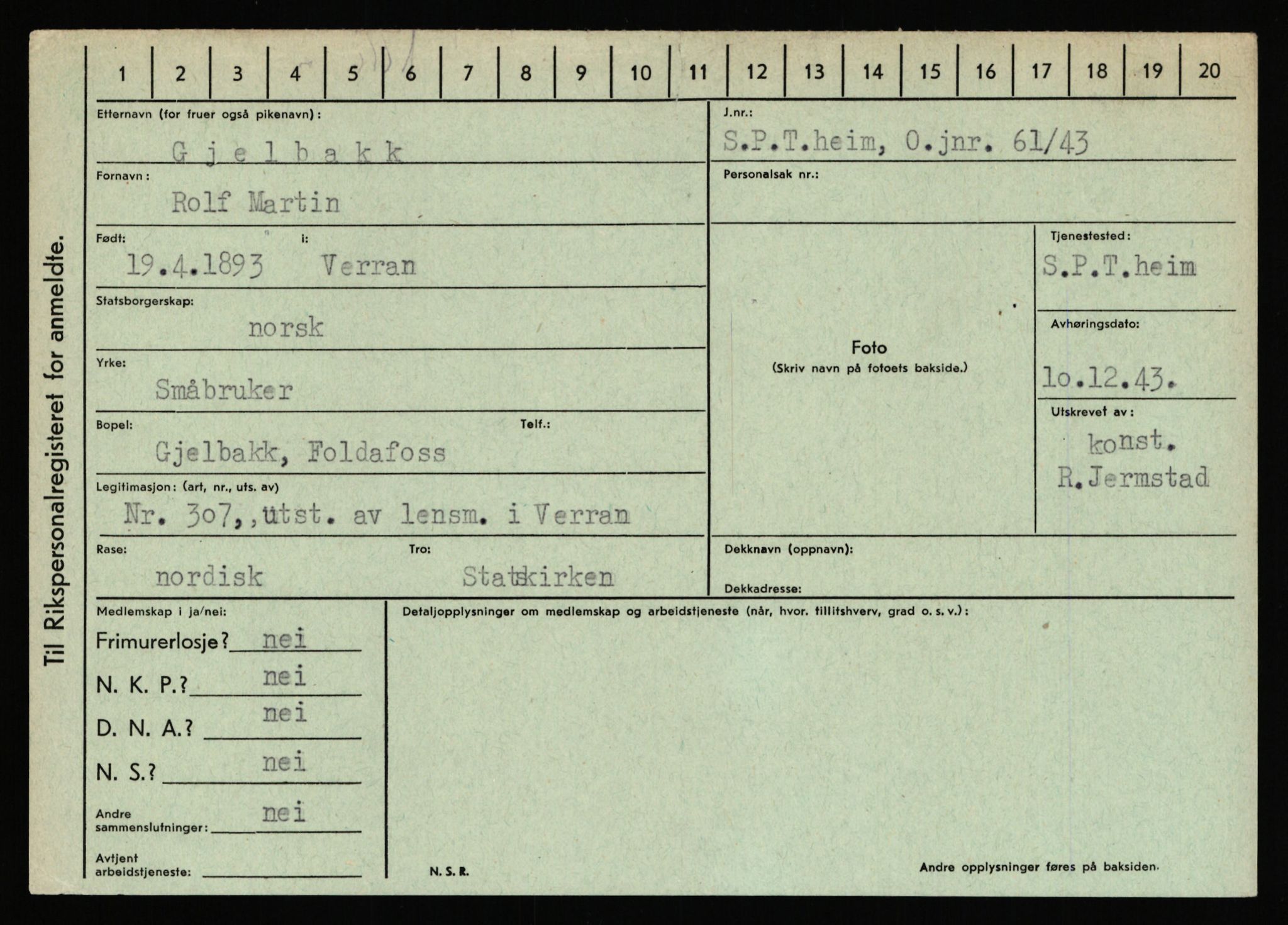 Statspolitiet - Hovedkontoret / Osloavdelingen, AV/RA-S-1329/C/Ca/L0005: Furali - Hamula, 1943-1945, p. 928