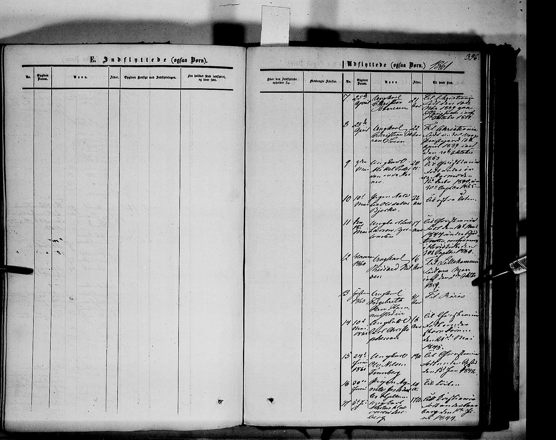 Vang prestekontor, Hedmark, SAH/PREST-008/H/Ha/Haa/L0012: Parish register (official) no. 12, 1855-1870, p. 396
