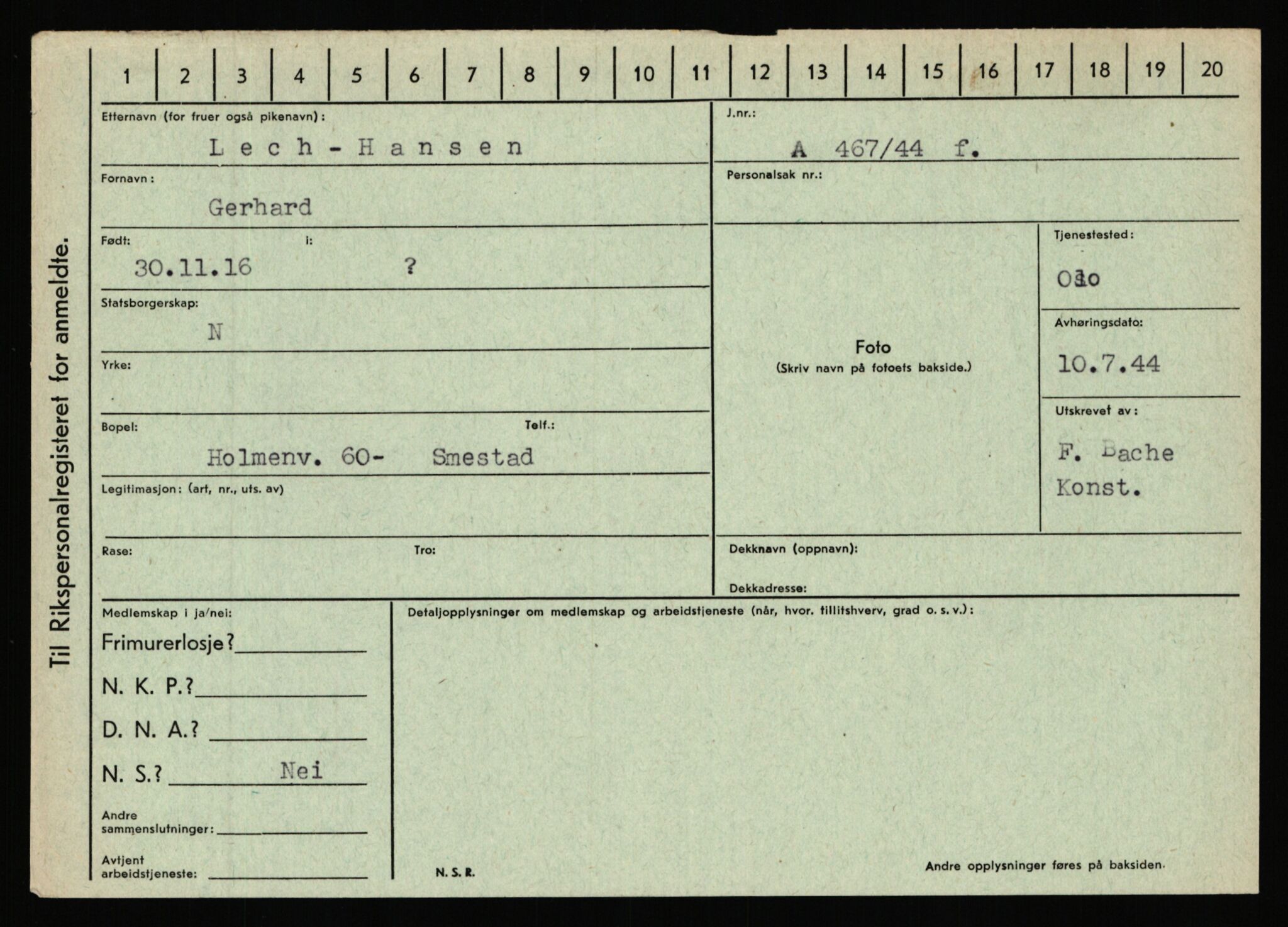 Statspolitiet - Hovedkontoret / Osloavdelingen, AV/RA-S-1329/C/Ca/L0009: Knutsen - Limstrand, 1943-1945, p. 4163