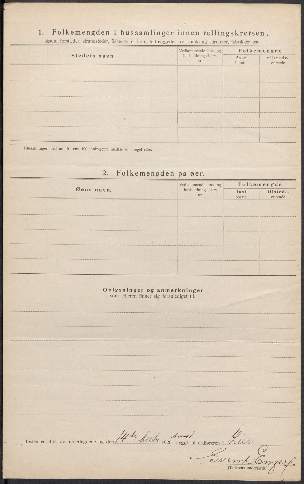 SAKO, 1920 census for Lier, 1920, p. 57