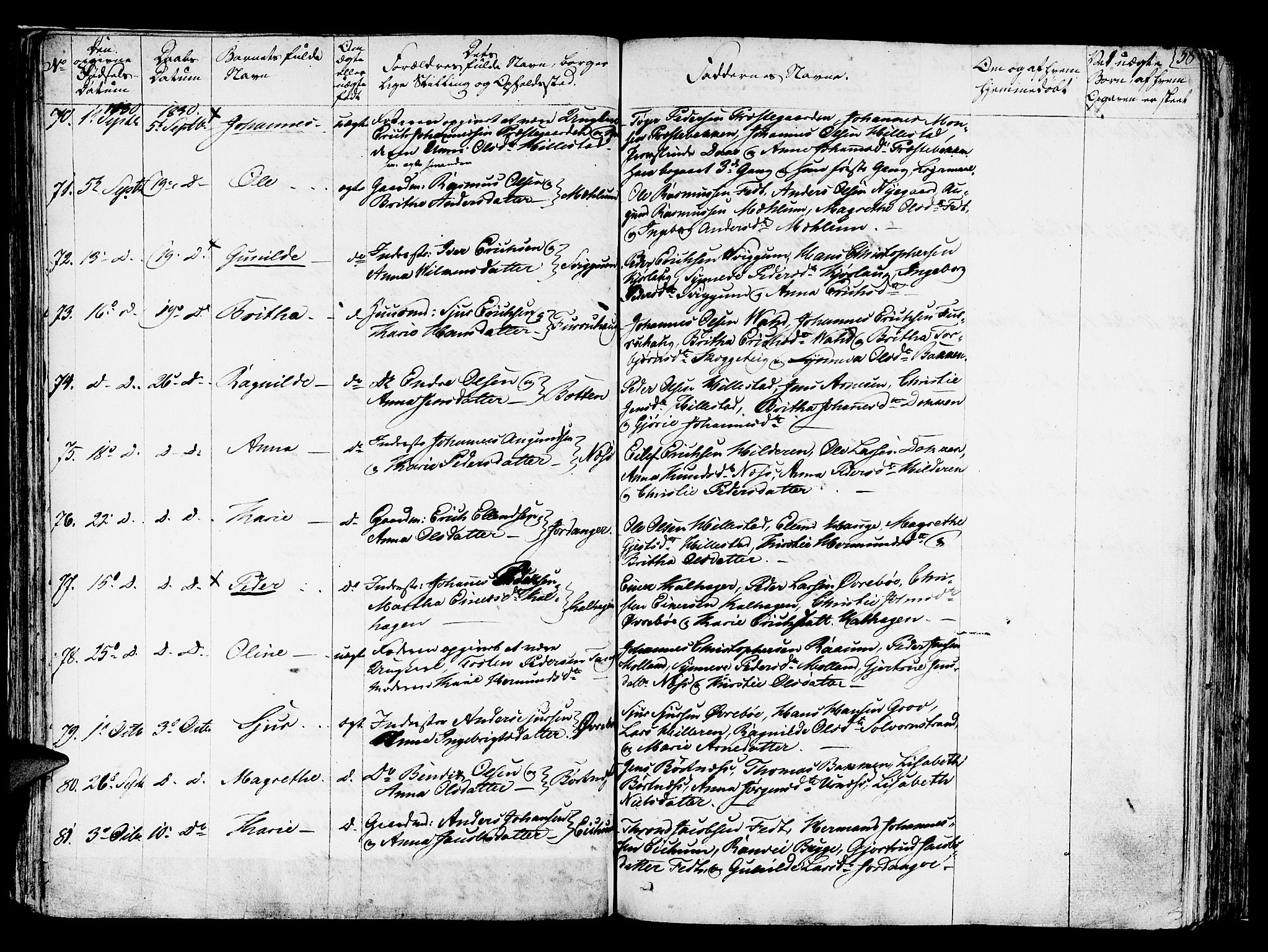 Hafslo sokneprestembete, AV/SAB-A-80301/H/Haa/Haaa/L0004: Parish register (official) no. A 4, 1821-1834, p. 58