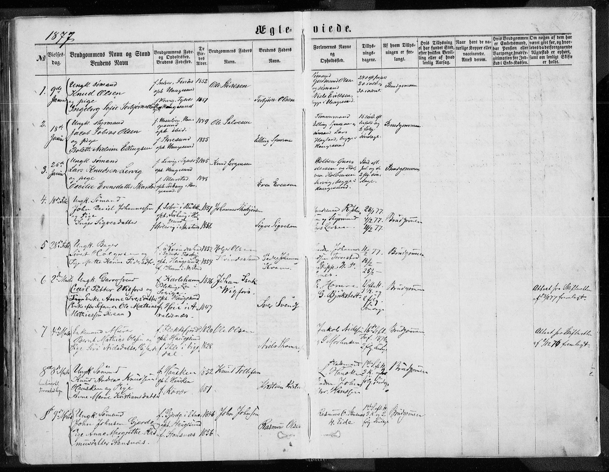 Torvastad sokneprestkontor, AV/SAST-A -101857/H/Ha/Haa/L0012: Parish register (official) no. A 12.1, 1867-1877, p. 198