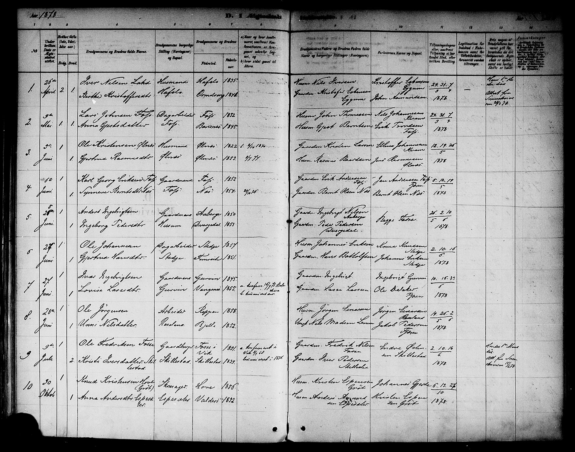 Sogndal sokneprestembete, AV/SAB-A-81301/H/Haa/Haab/L0001: Parish register (official) no. B 1, 1878-1899, p. 109