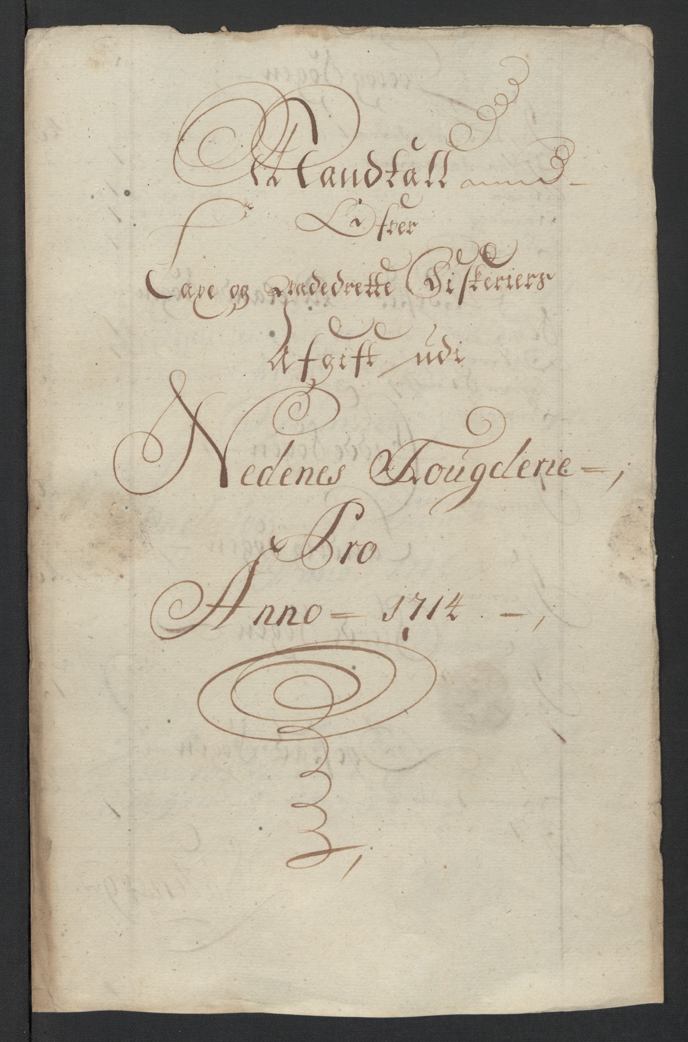 Rentekammeret inntil 1814, Reviderte regnskaper, Fogderegnskap, AV/RA-EA-4092/R39/L2321: Fogderegnskap Nedenes, 1713-1714, p. 253