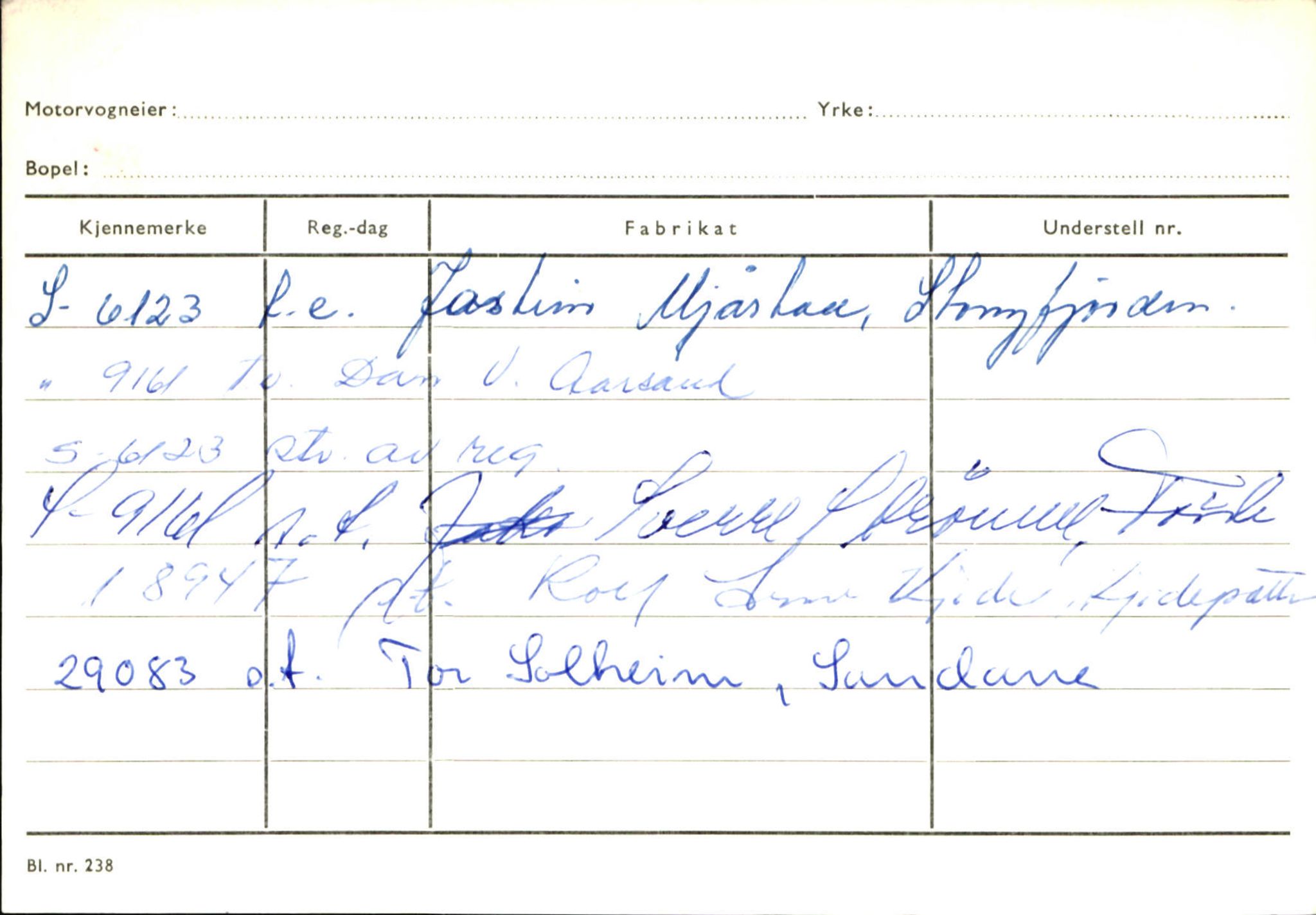 Statens vegvesen, Sogn og Fjordane vegkontor, AV/SAB-A-5301/4/F/L0132: Eigarregister Askvoll A-Å. Balestrand A-Å, 1945-1975, p. 891