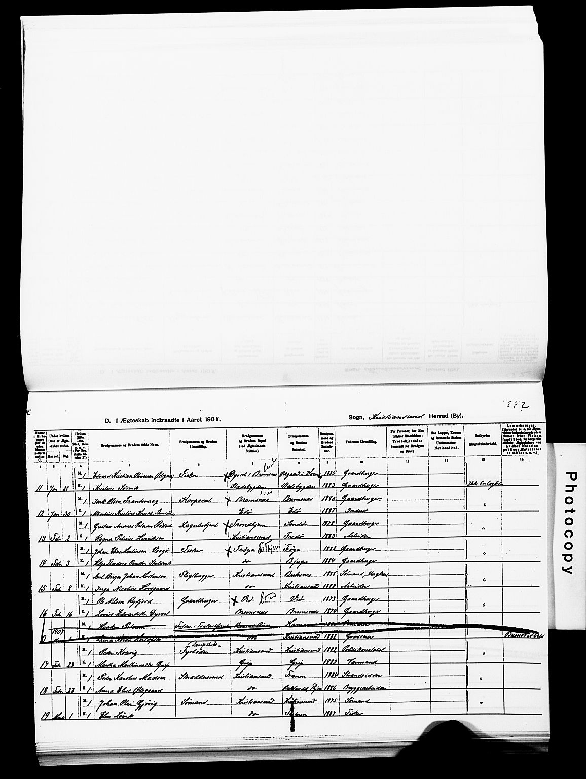 Ministerialprotokoller, klokkerbøker og fødselsregistre - Møre og Romsdal, AV/SAT-A-1454/572/L0859: Parish register (official) no. 572D03, 1903-1916