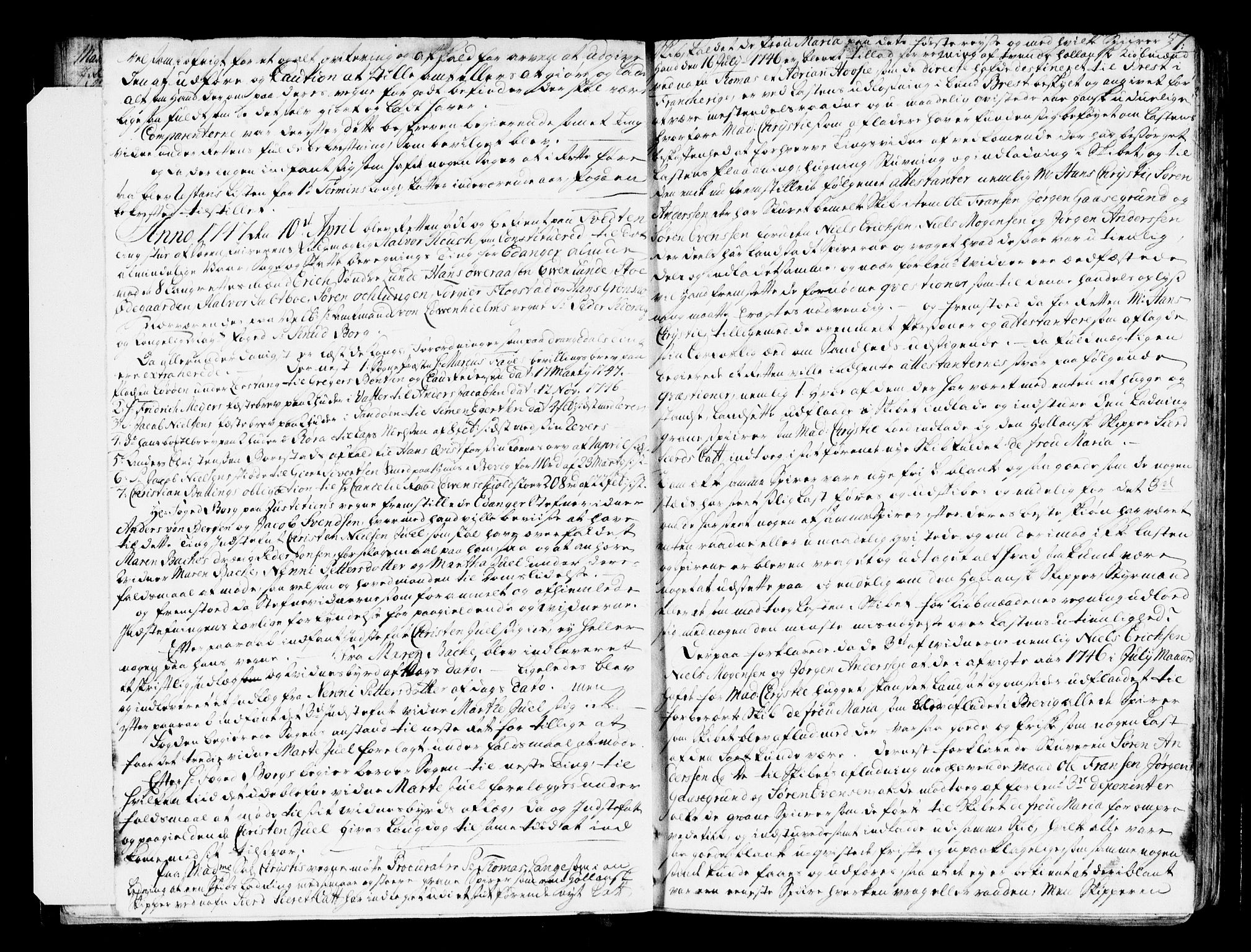 Bamble sorenskriveri, SAKO/A-214/F/Fa/Faa/L0014a: Tingbok, 1747-1750, p. 7
