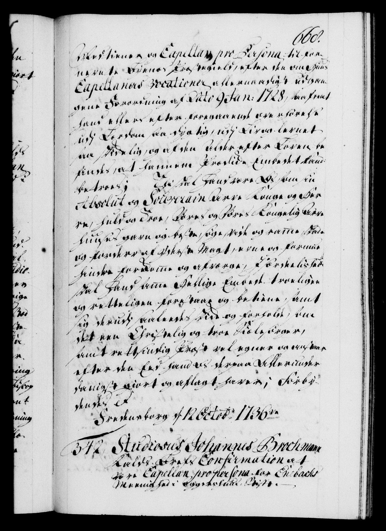 Danske Kanselli 1572-1799, AV/RA-EA-3023/F/Fc/Fca/Fcaa/L0029: Norske registre, 1735-1736, p. 668a