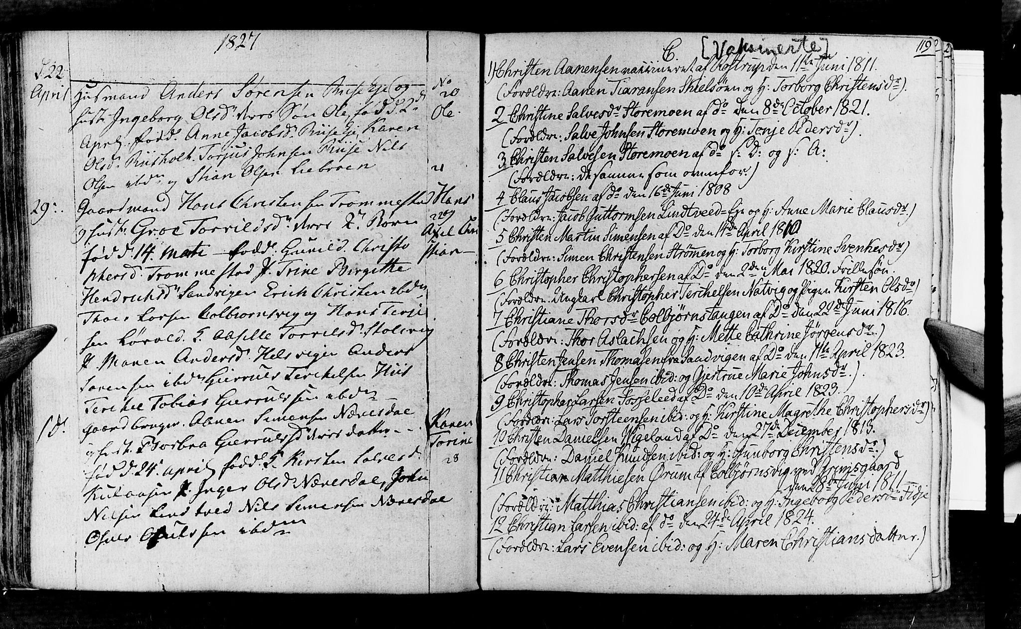 Øyestad sokneprestkontor, SAK/1111-0049/F/Fa/L0011: Parish register (official) no. A 11, 1805-1824, p. 119