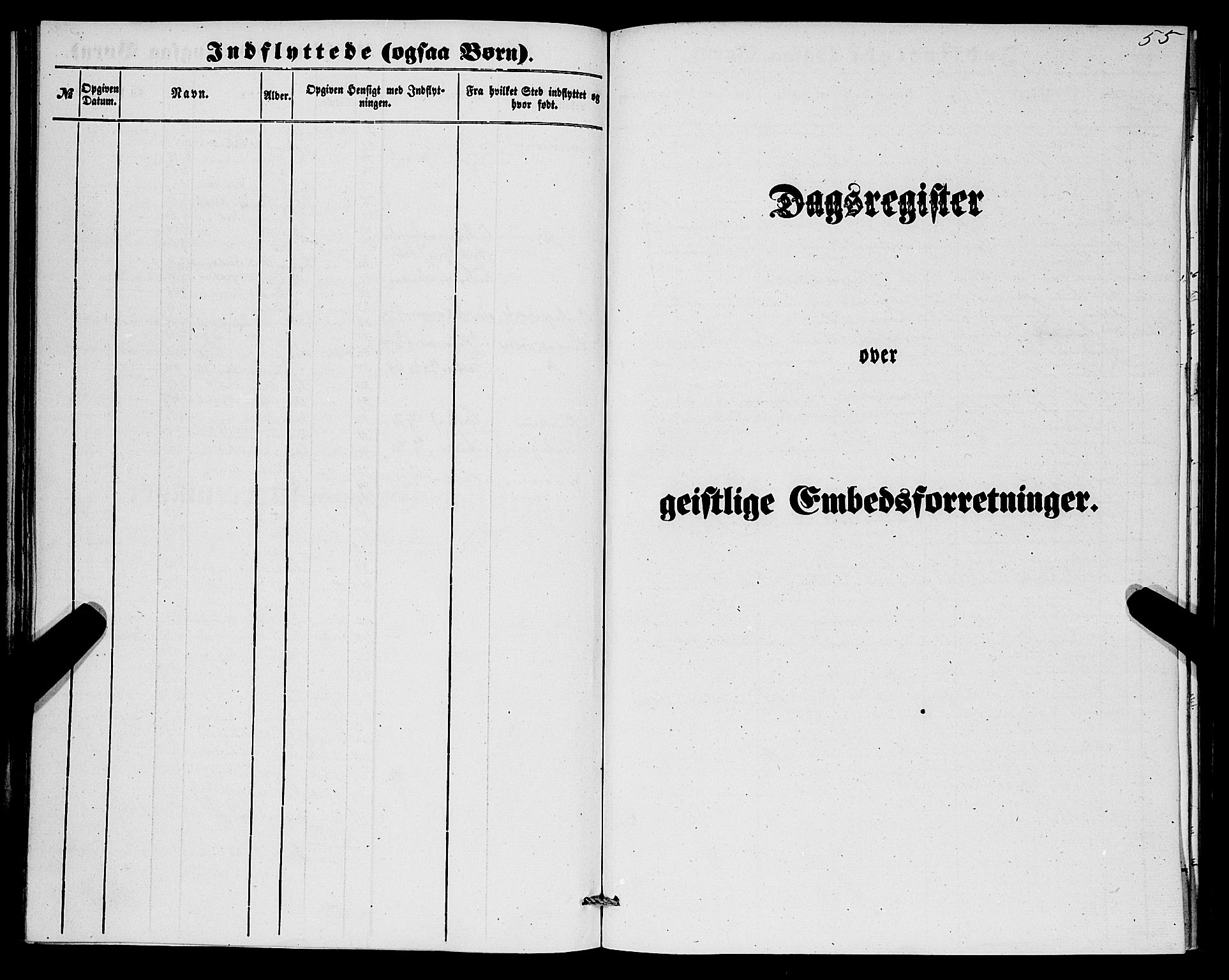 Lærdal sokneprestembete, AV/SAB-A-81201: Parish register (official) no. A 17, 1851-1877, p. 55