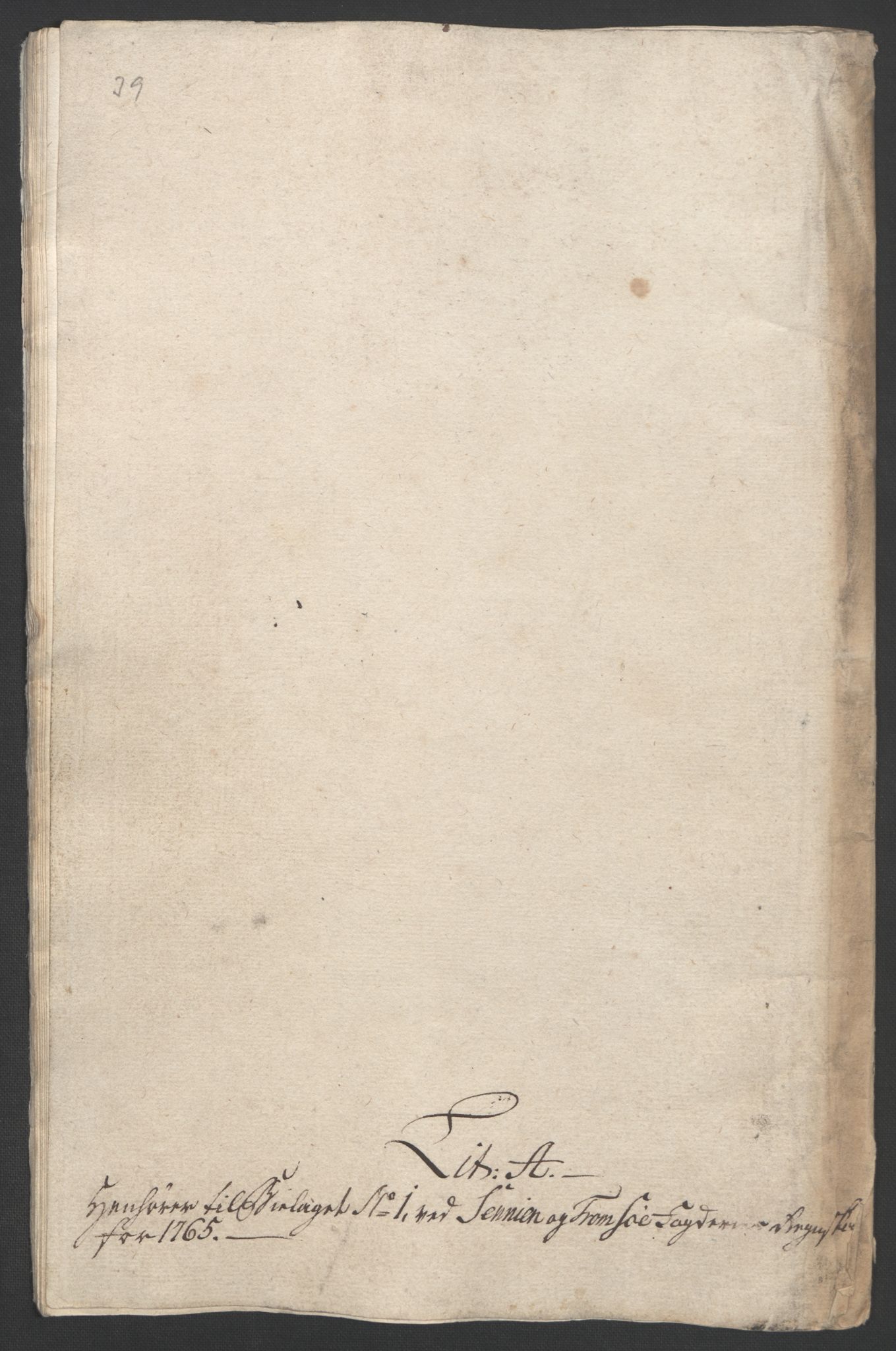 Rentekammeret inntil 1814, Realistisk ordnet avdeling, RA/EA-4070/Ol/L0022b: [Gg 10]: Ekstraskatten, 23.09.1762. Senja og Troms, 1765-1768, p. 14