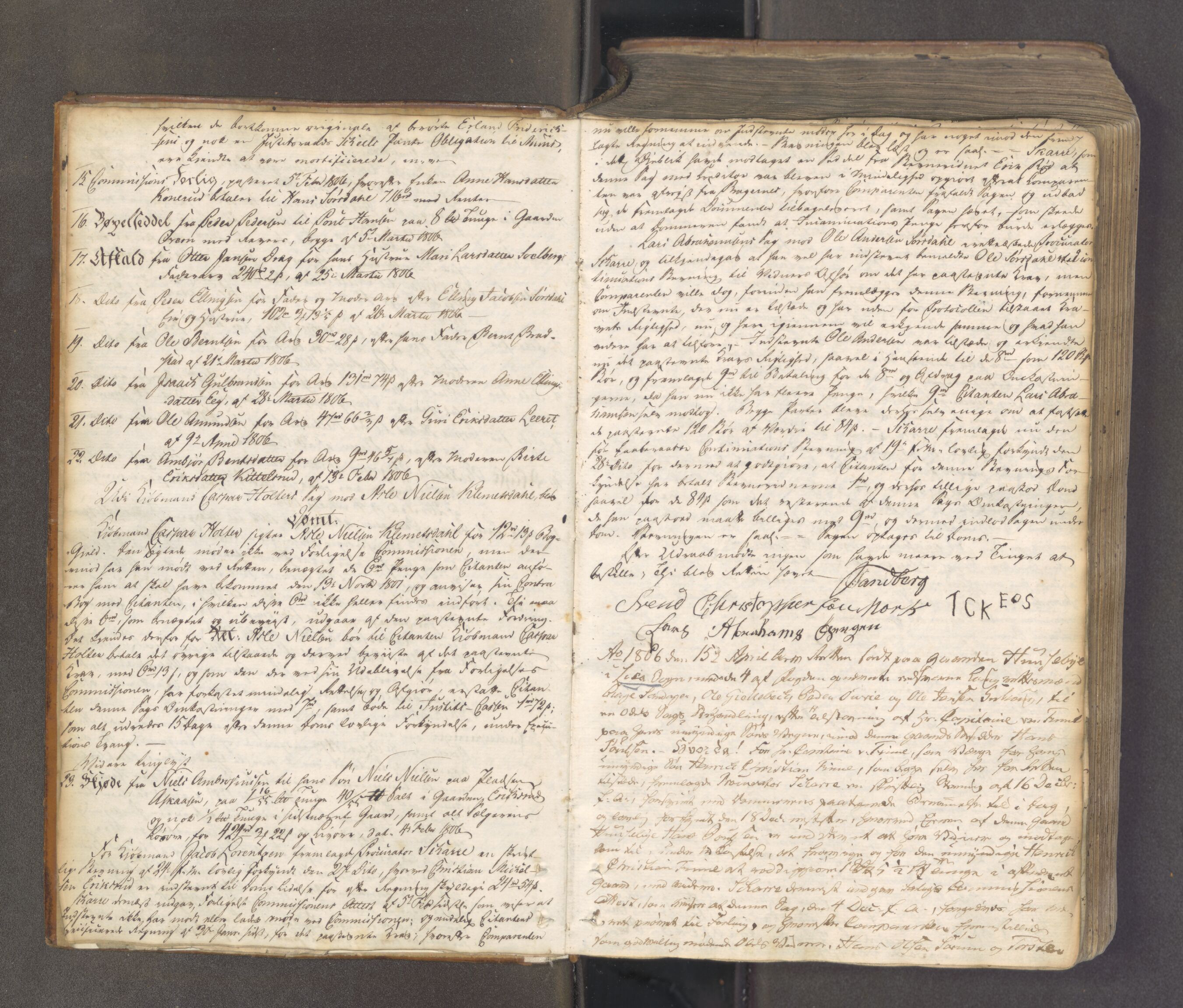 Lier, Røyken og Hurum sorenskriveri, AV/SAKO-A-89/F/Fa/L0062: Tingbok, 1806-1810, p. 6b-7a