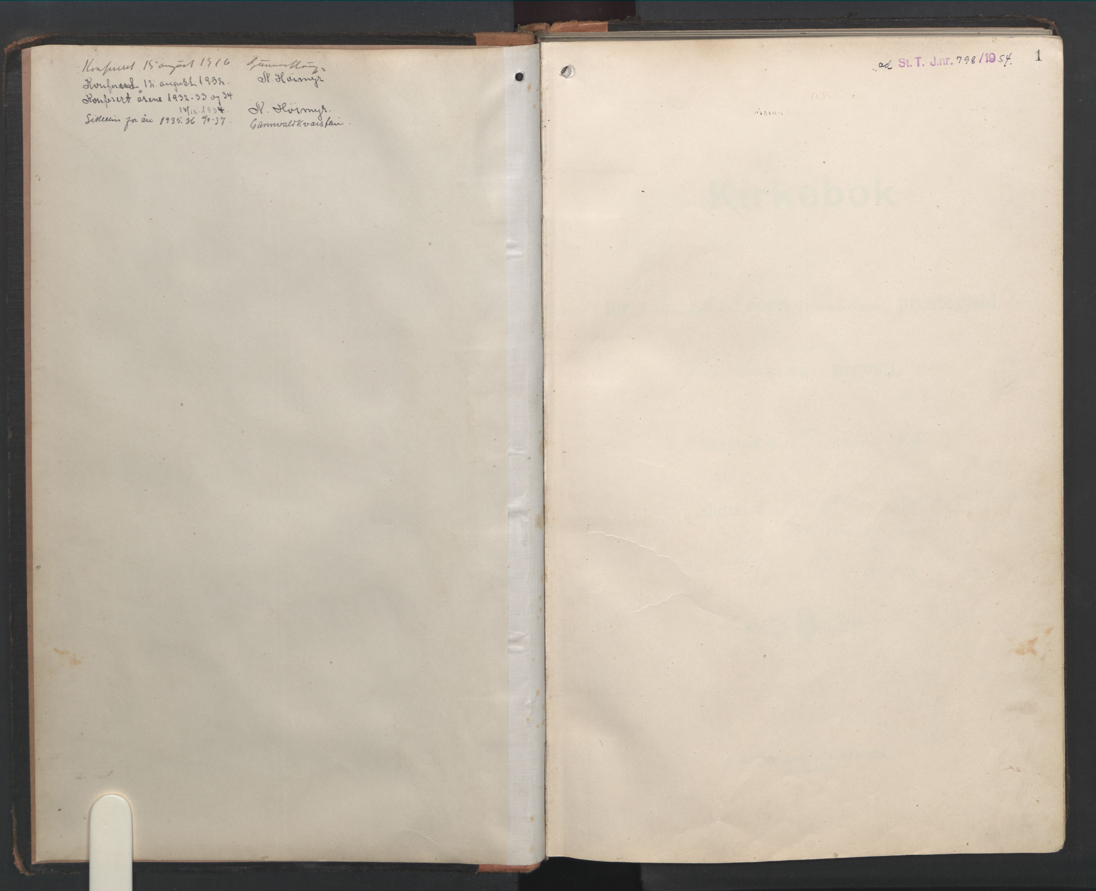 Ministerialprotokoller, klokkerbøker og fødselsregistre - Møre og Romsdal, SAT/A-1454/517/L0232: Parish register (copy) no. 517C05, 1910-1946, p. 1