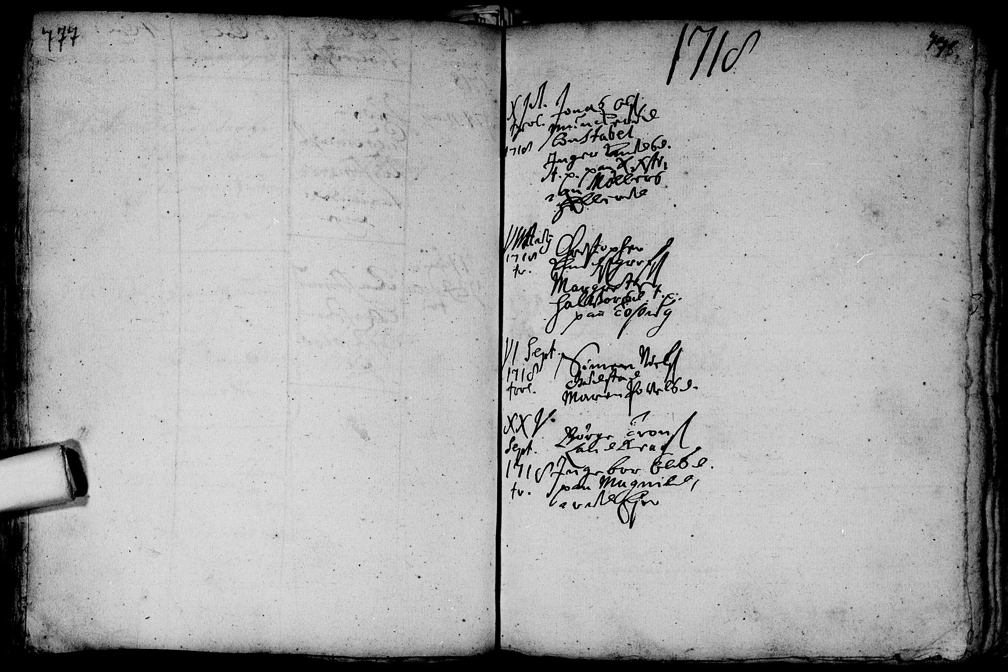 Aker prestekontor kirkebøker, AV/SAO-A-10861/F/L0002: Parish register (official) no. 2, 1714-1720, p. 777-778