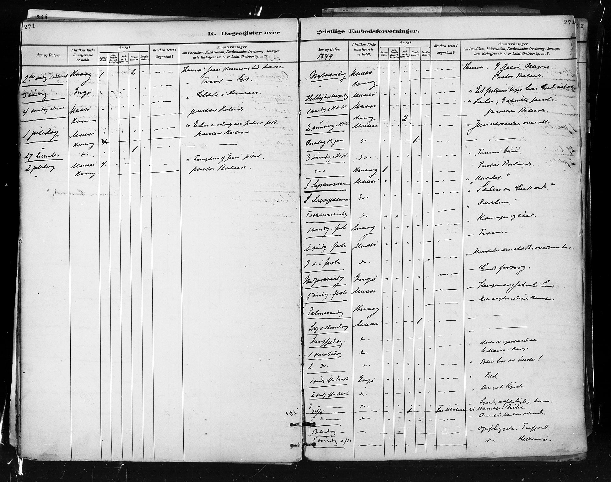 Måsøy sokneprestkontor, SATØ/S-1348/H/Ha/L0005kirke: Parish register (official) no. 5, 1892-1902, p. 271