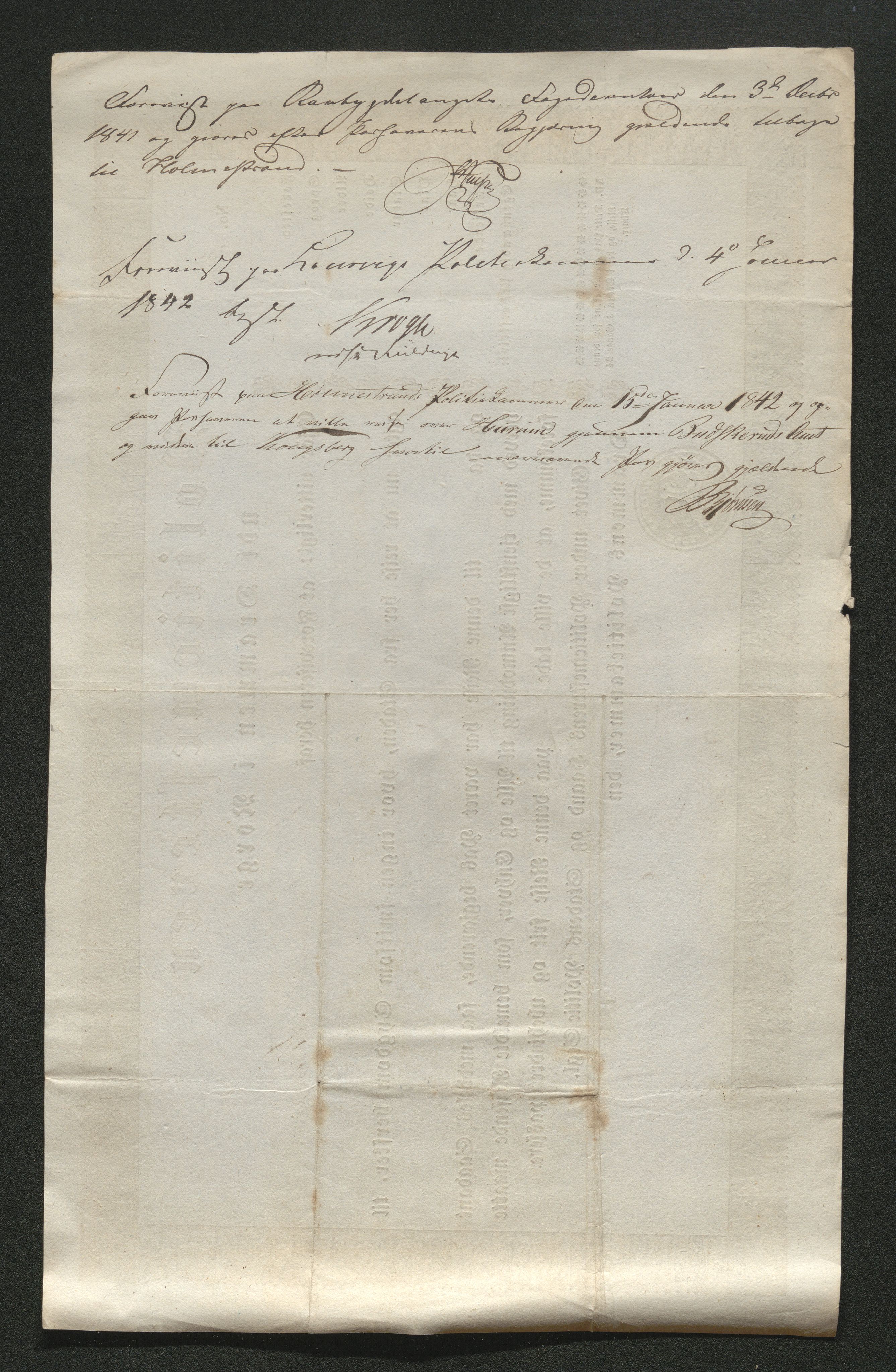 Drammen politikammer, AV/SAKO-A-623/I/Ia/Iab/L0006: Innleverte pass, 1841-1842, p. 320