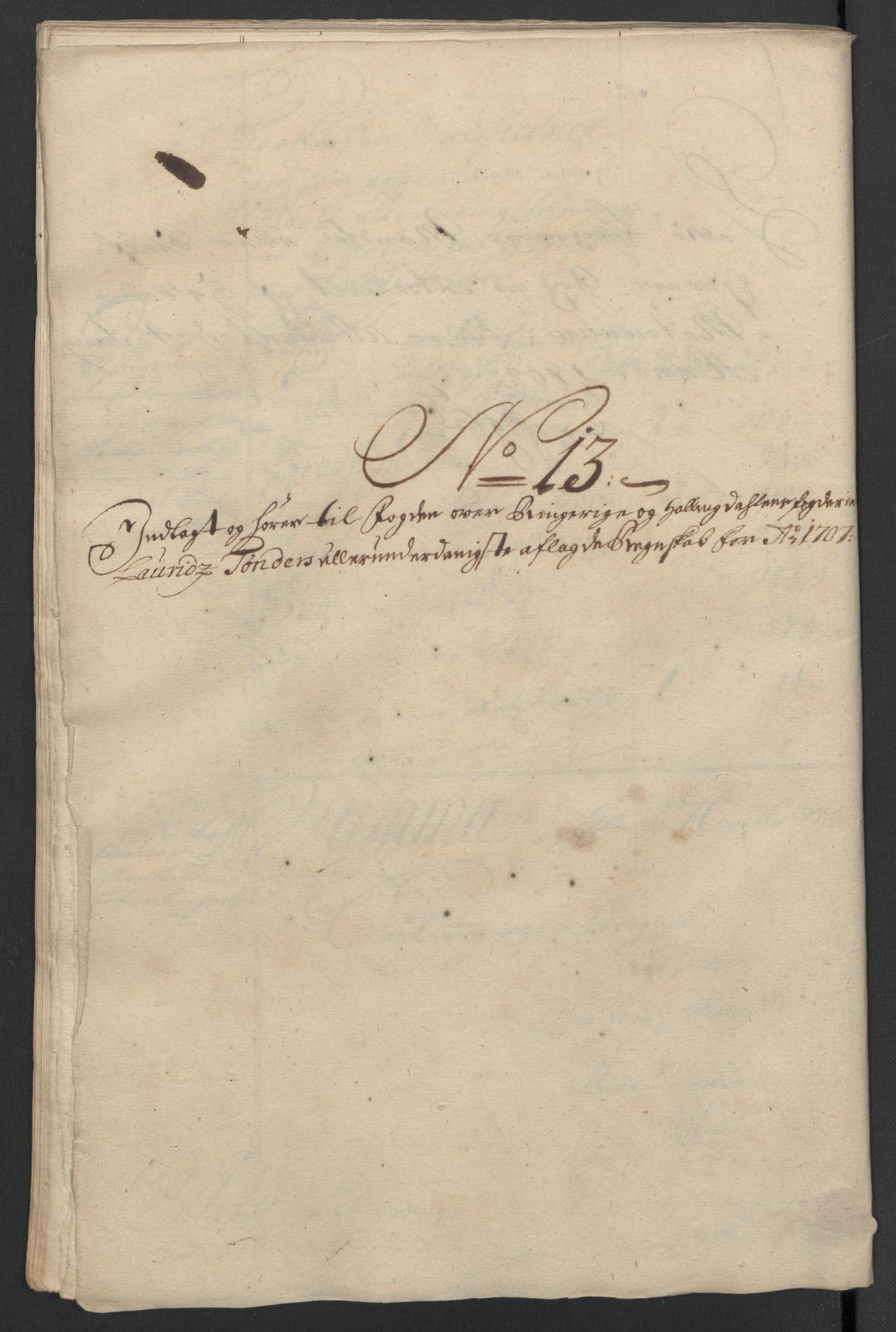 Rentekammeret inntil 1814, Reviderte regnskaper, Fogderegnskap, RA/EA-4092/R22/L1466: Fogderegnskap Ringerike, Hallingdal og Buskerud, 1707, p. 246