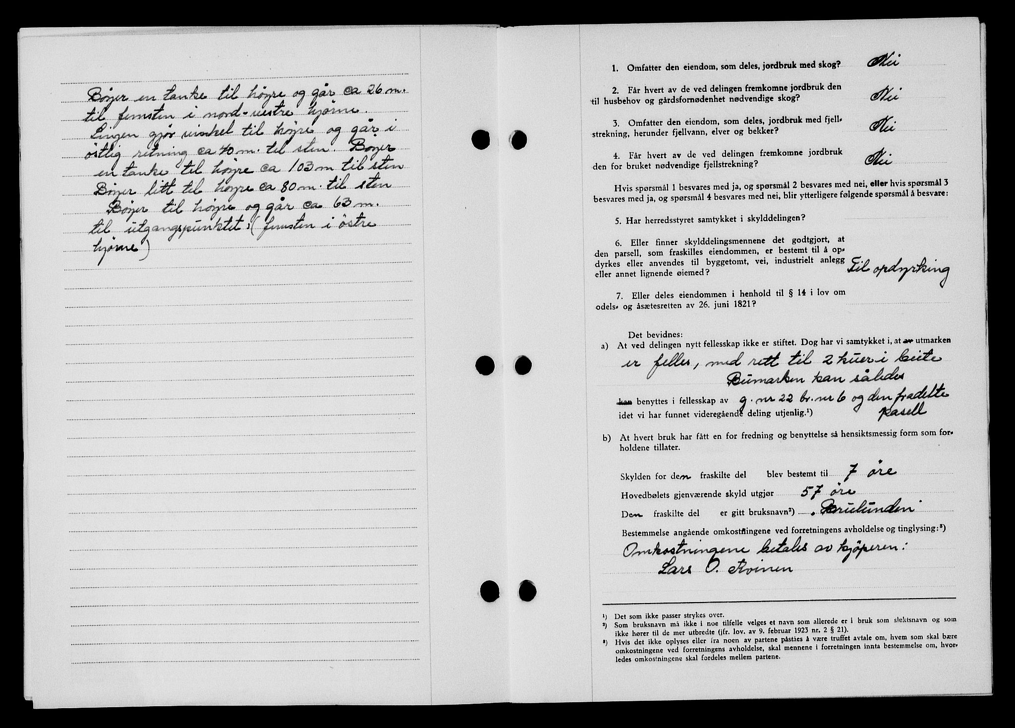 Flekkefjord sorenskriveri, AV/SAK-1221-0001/G/Gb/Gba/L0058: Mortgage book no. A-6, 1942-1944, Diary no: : 550/1943