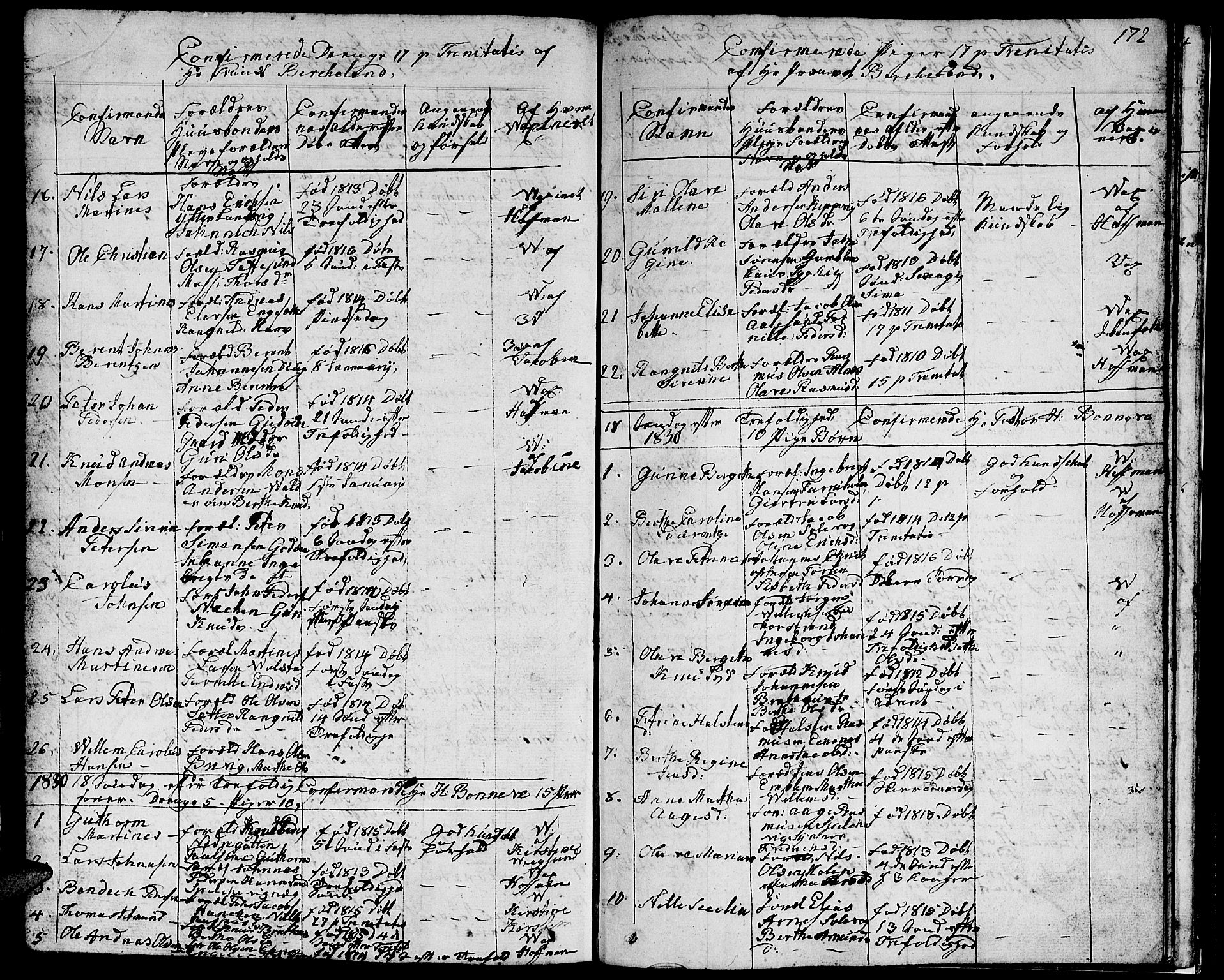 Ministerialprotokoller, klokkerbøker og fødselsregistre - Møre og Romsdal, AV/SAT-A-1454/528/L0425: Parish register (copy) no. 528C06, 1827-1840, p. 172