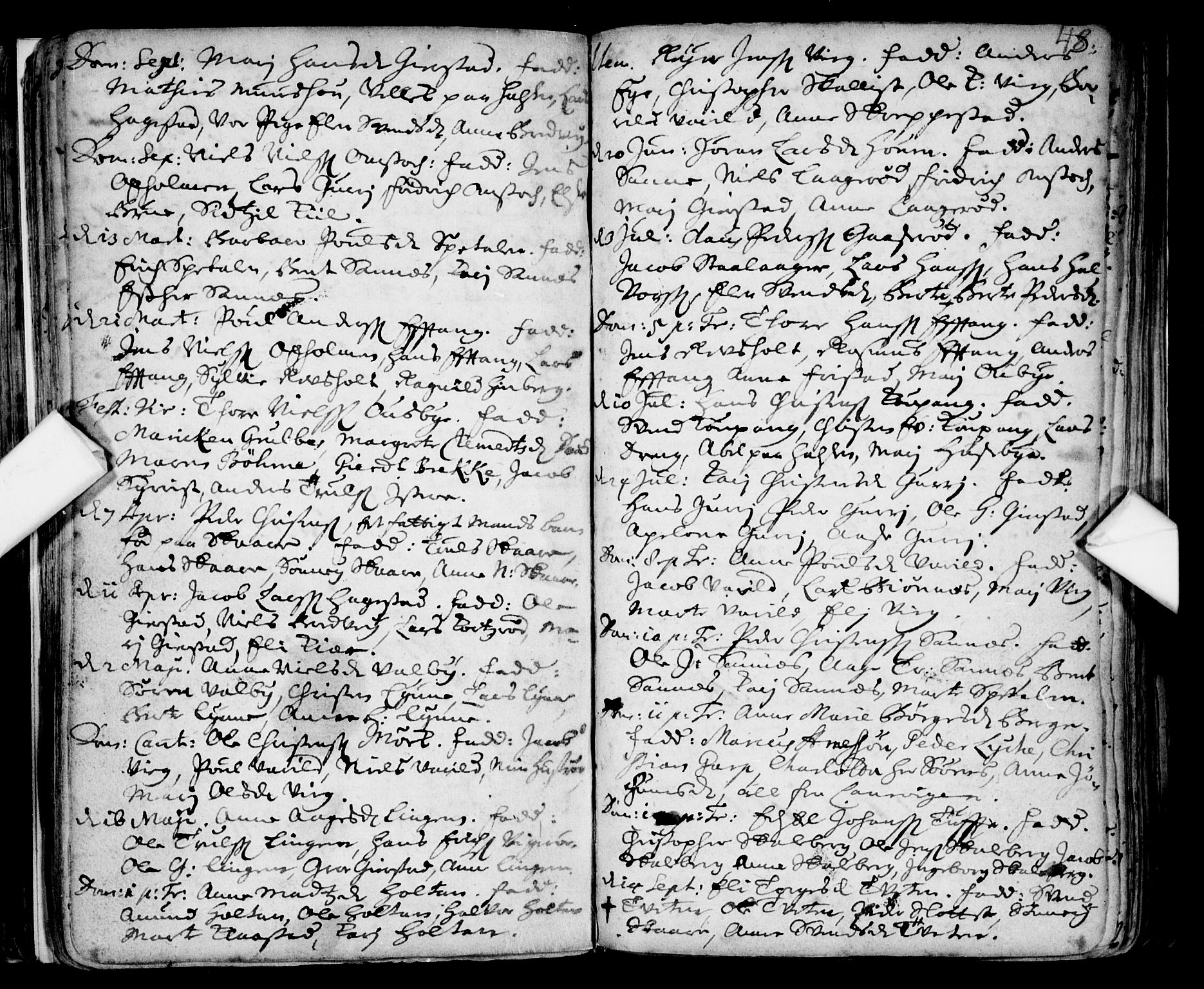 Tjølling kirkebøker, SAKO/A-60/F/Fa/L0001: Parish register (official) no. 1, 1670-1716, p. 48