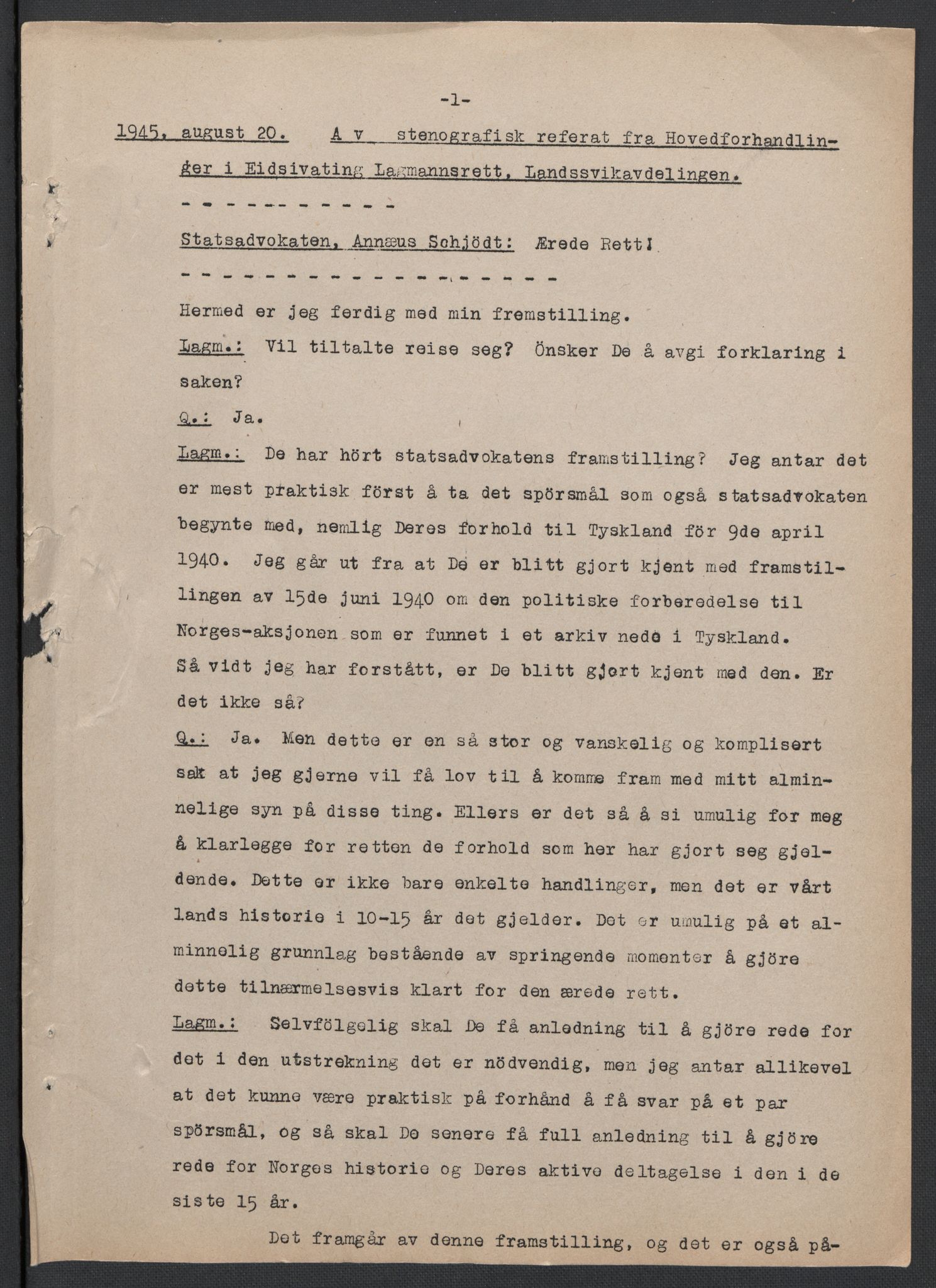 Landssvikarkivet, Oslo politikammer, AV/RA-S-3138-01/D/Da/L0003: Dnr. 29, 1945, p. 3224