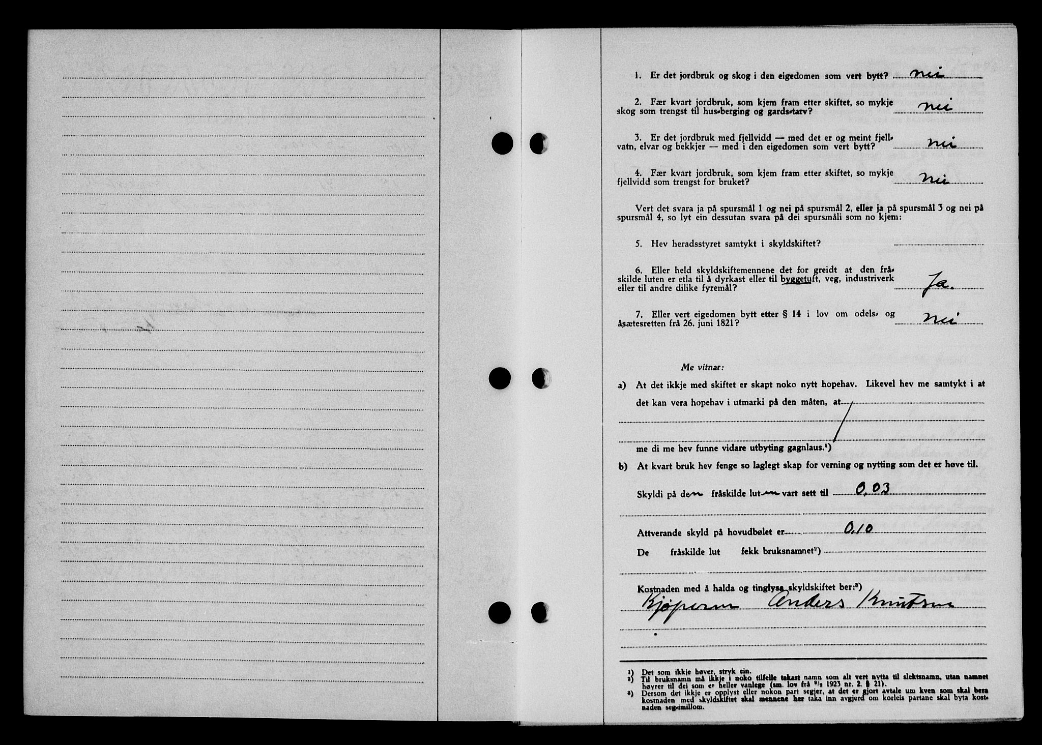 Karmsund sorenskriveri, AV/SAST-A-100311/01/II/IIB/L0085: Mortgage book no. 66A, 1946-1946, Diary no: : 527/1946