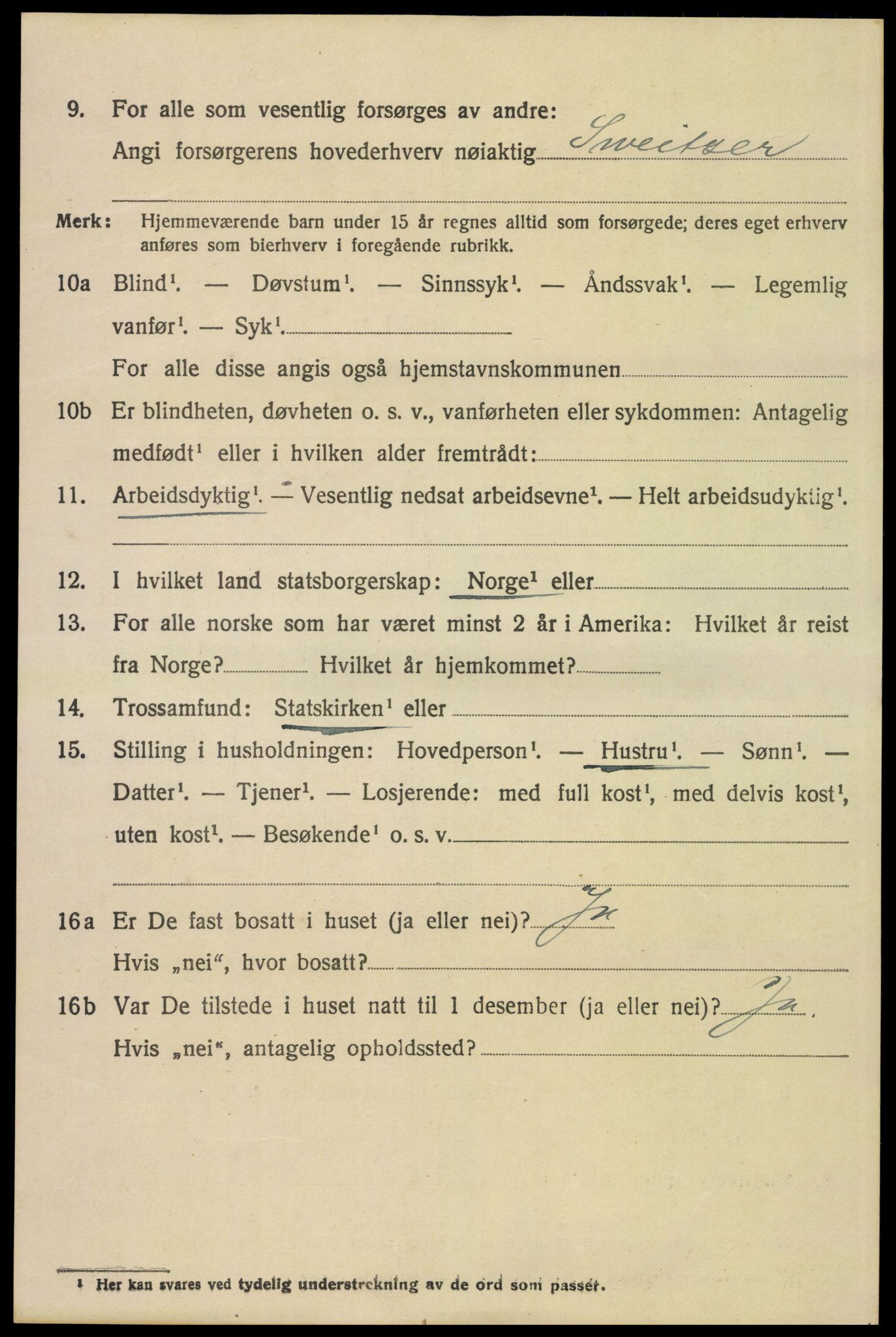 SAH, 1920 census for Grue, 1920, p. 5536