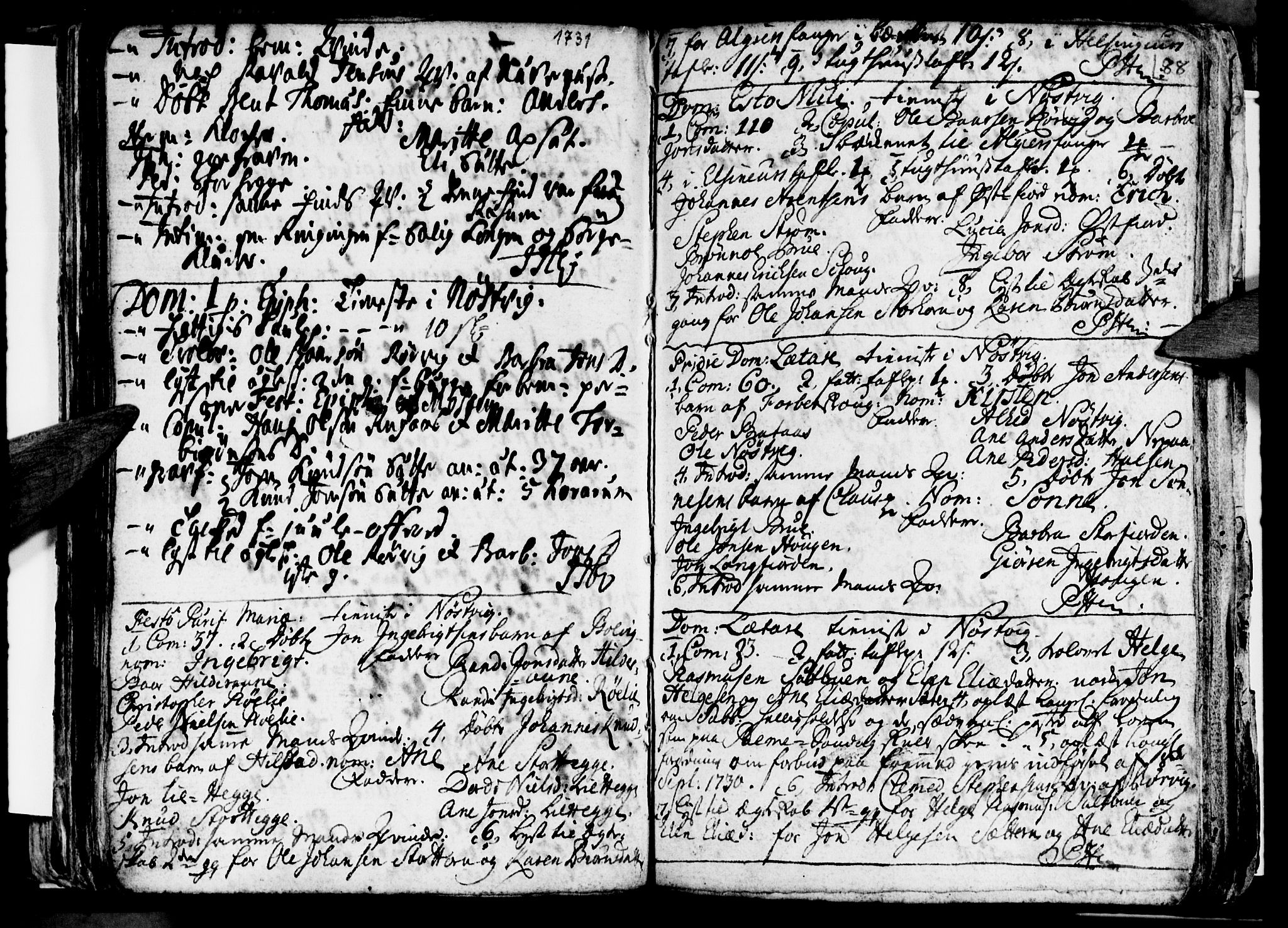 Ministerialprotokoller, klokkerbøker og fødselsregistre - Nordland, SAT/A-1459/814/L0221: Parish register (official) no. 814A02, 1718-1762, p. 88