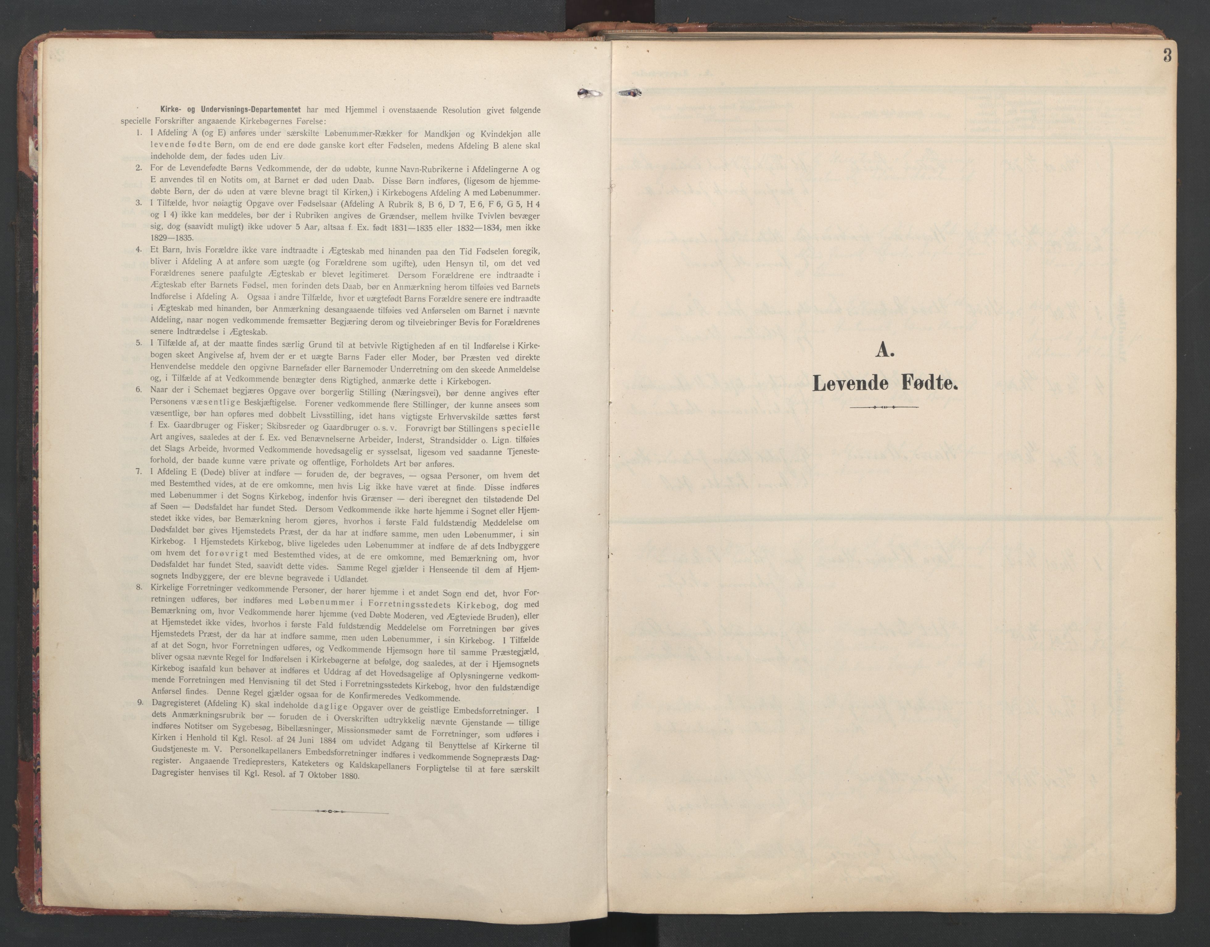 Ministerialprotokoller, klokkerbøker og fødselsregistre - Nordland, SAT/A-1459/867/L0966: Parish register (copy) no. 867C01, 1904-1952, p. 3