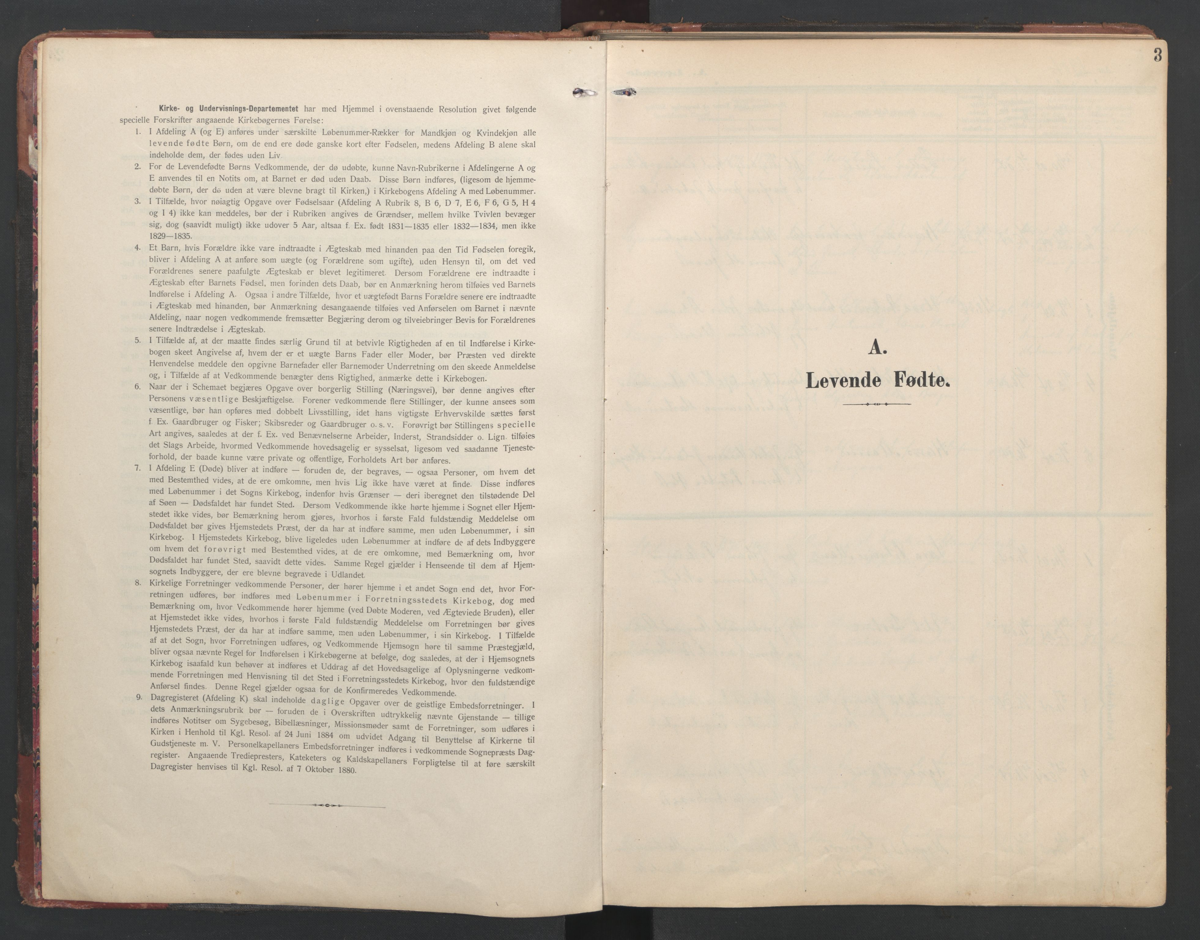 Ministerialprotokoller, klokkerbøker og fødselsregistre - Nordland, AV/SAT-A-1459/867/L0966: Parish register (copy) no. 867C01, 1904-1952, p. 3